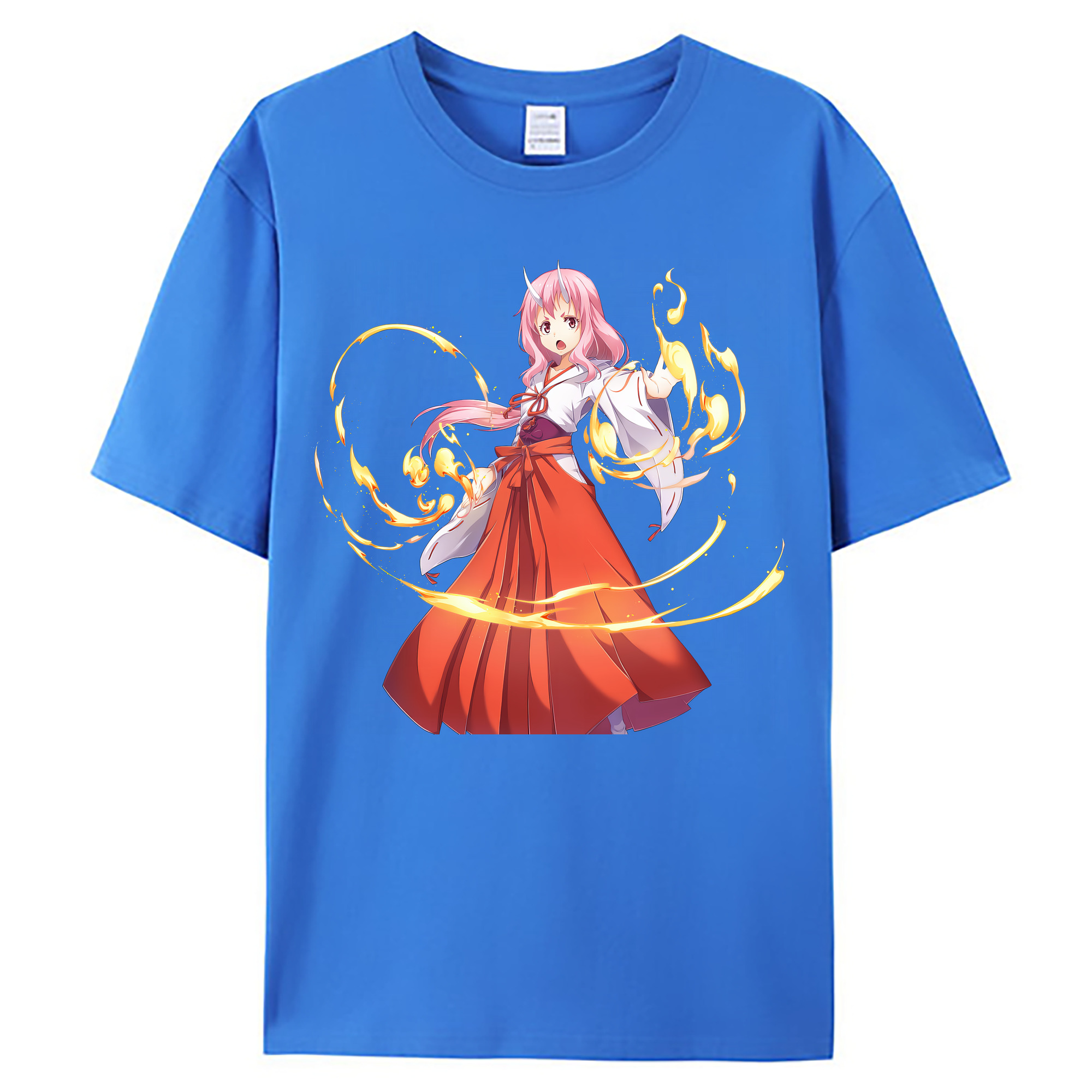 （画像用） 転スラ Regarding Reincarnated to Slime 綿100％ メンズ半袖Tシャツ｜肌触りやわらか＆通気性