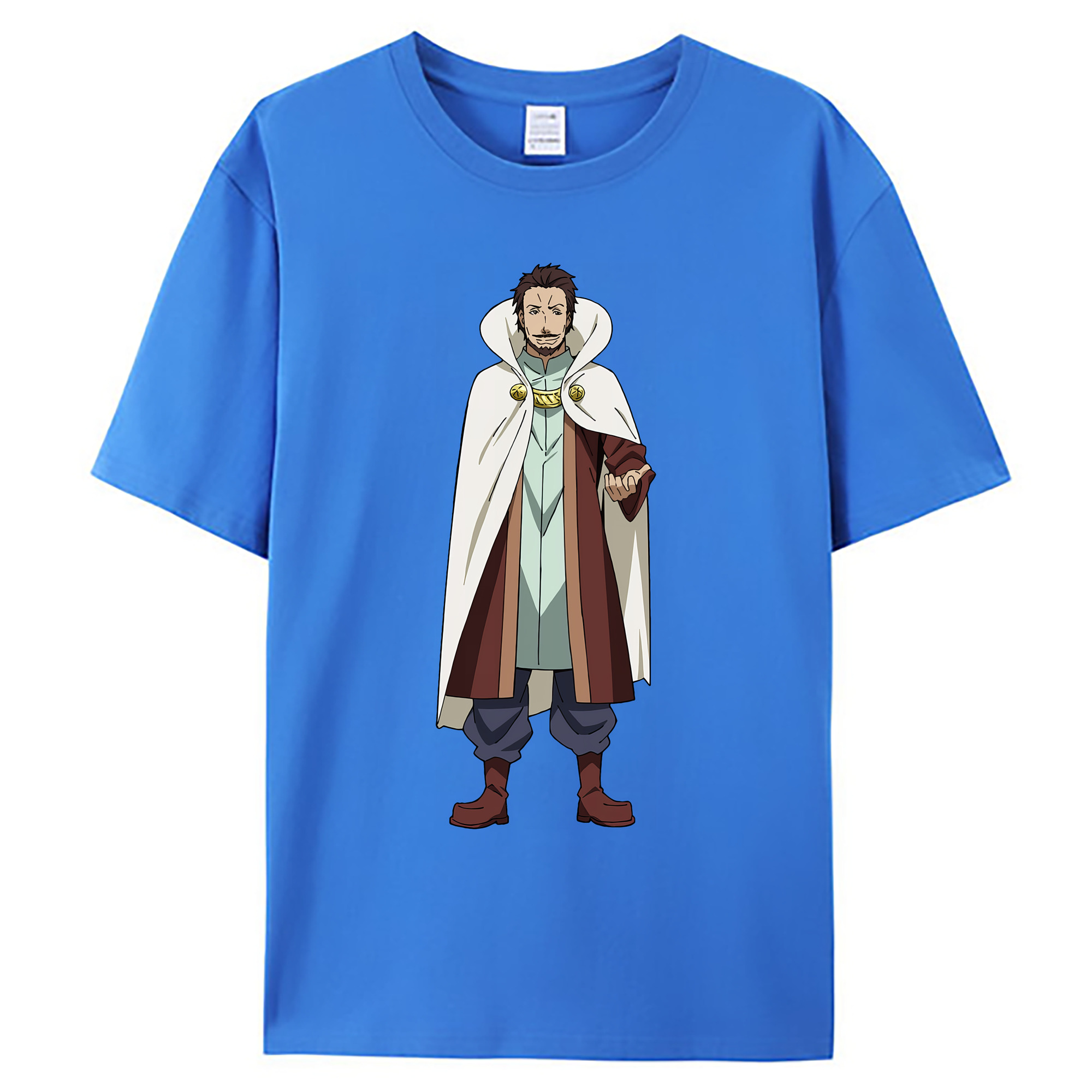 （画像用） 転スラ Regarding Reincarnated to Slime 綿100％ メンズ半袖Tシャツ｜肌触りやわらか＆通気性
