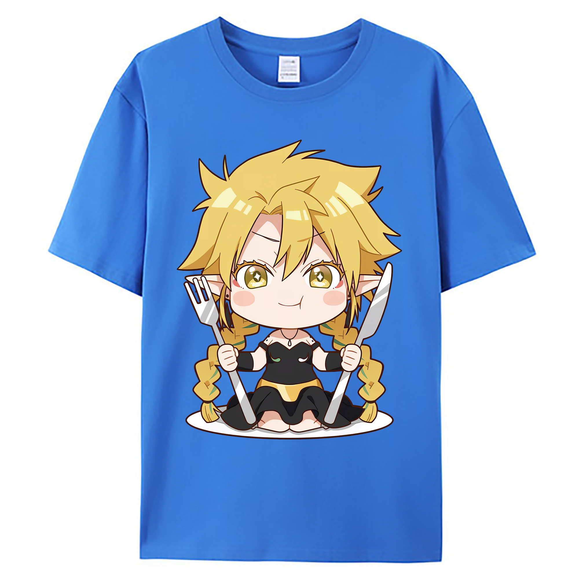 （画像用） 転スラ Regarding Reincarnated to Slime 綿100％ メンズ半袖Tシャツ｜肌触りやわらか＆通気性