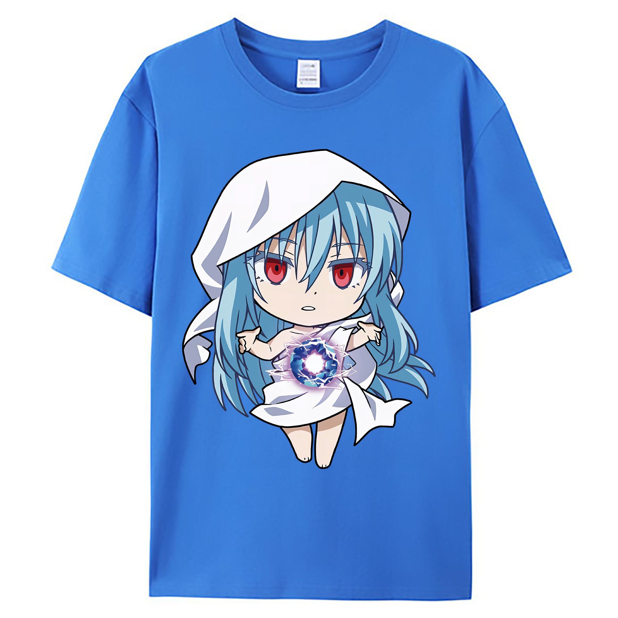 （画像用） 転スラ Regarding Reincarnated to Slime 綿100％ メンズ半袖Tシャツ｜肌触りやわらか＆通気性