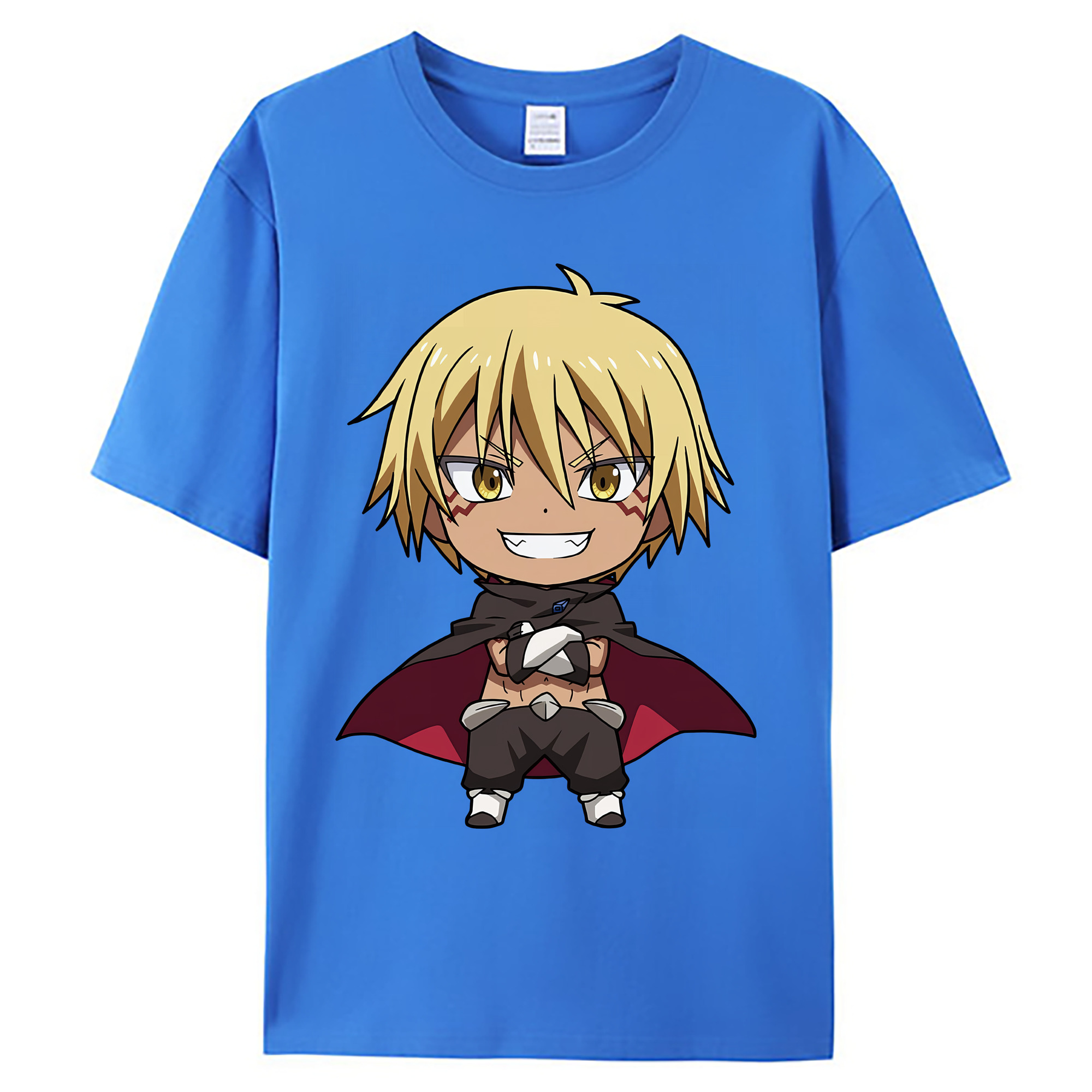 （画像用） 転スラ Regarding Reincarnated to Slime 綿100％ メンズ半袖Tシャツ｜肌触りやわらか＆通気性