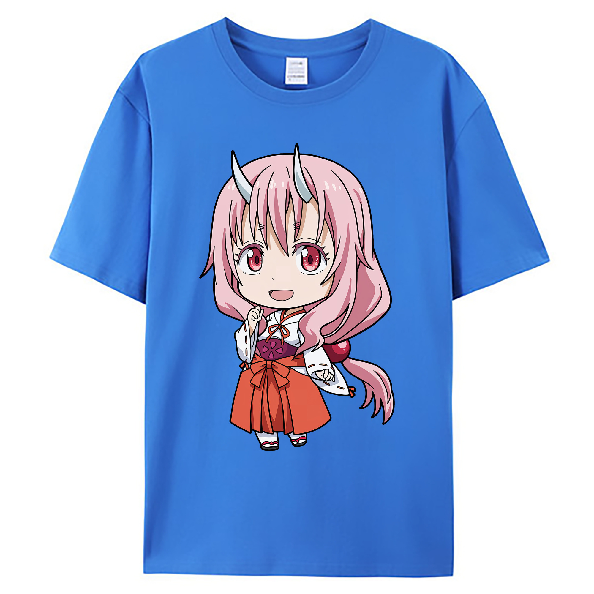 （画像用） 転スラ Regarding Reincarnated to Slime 綿100％ メンズ半袖Tシャツ｜肌触りやわらか＆通気性