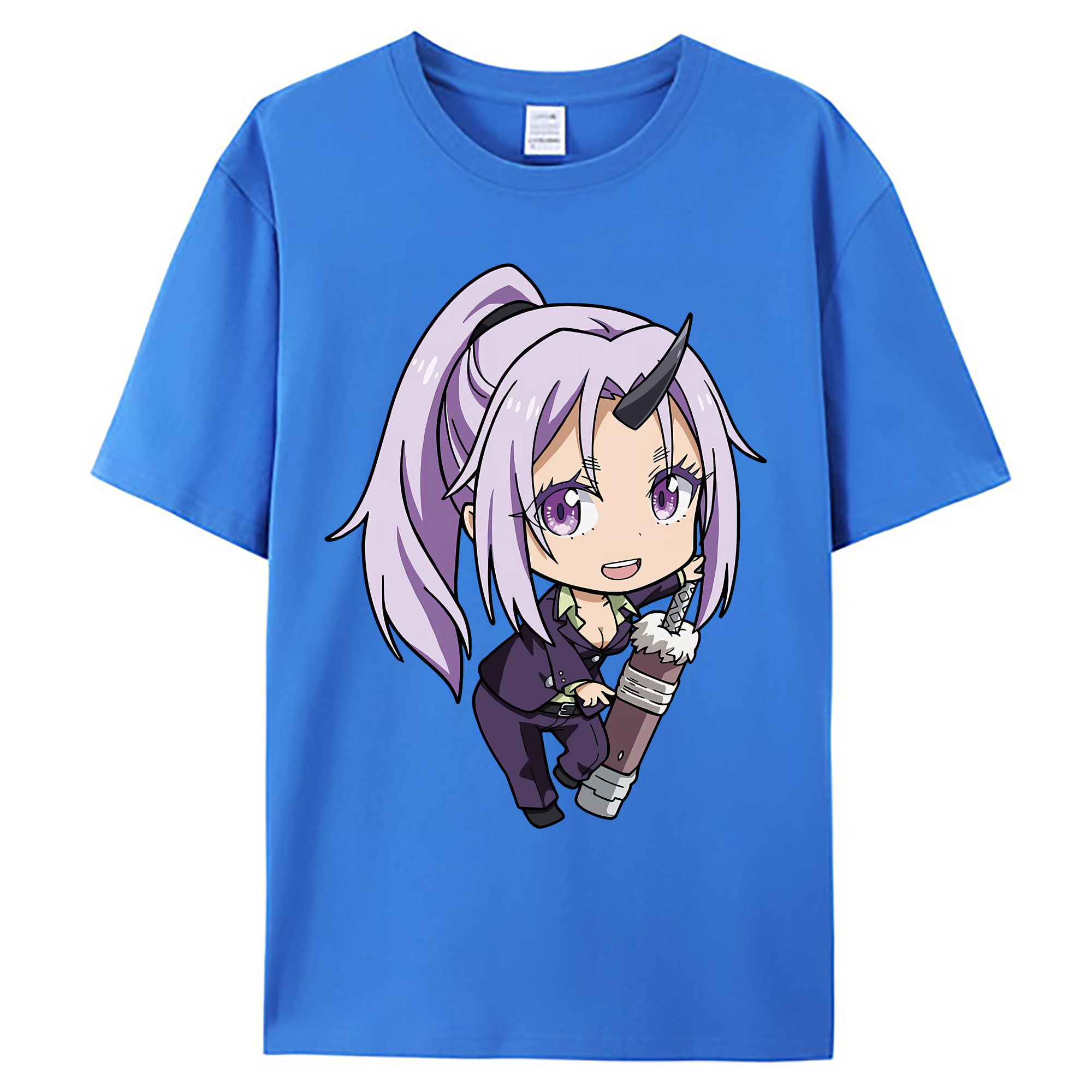 （画像用） 転スラ Regarding Reincarnated to Slime 綿100％ メンズ半袖Tシャツ｜肌触りやわらか＆通気性