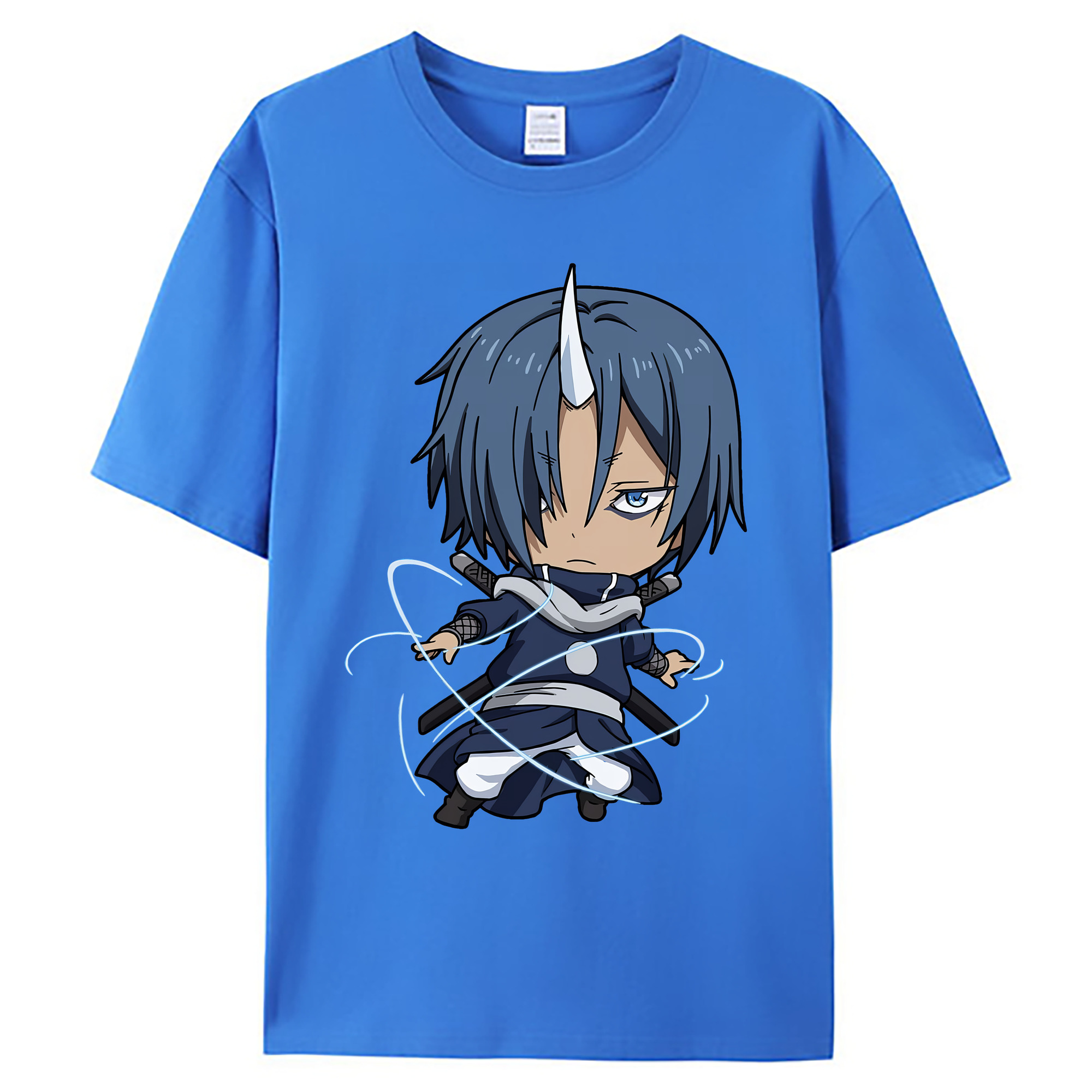 （画像用） 転スラ Regarding Reincarnated to Slime 綿100％ メンズ半袖Tシャツ｜肌触りやわらか＆通気性
