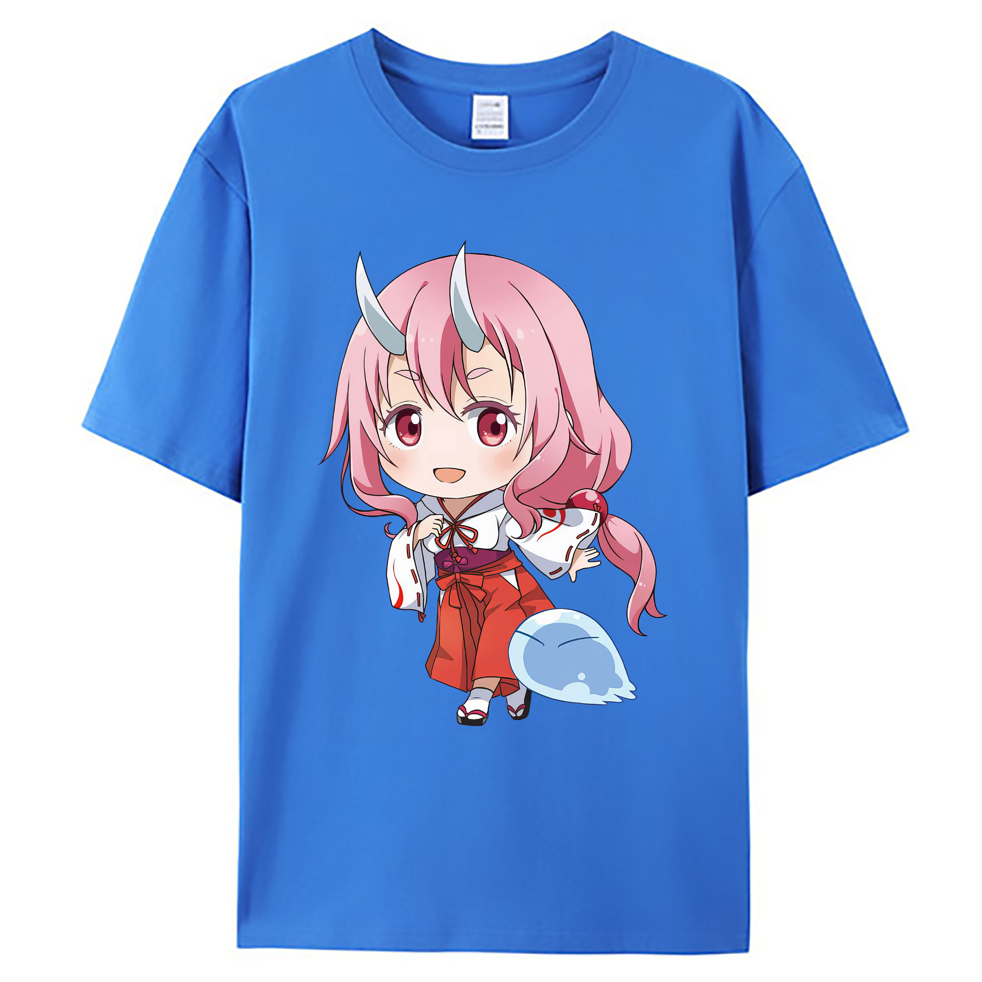 （画像用） 転スラ Regarding Reincarnated to Slime 綿100％ メンズ半袖Tシャツ｜肌触りやわらか＆通気性