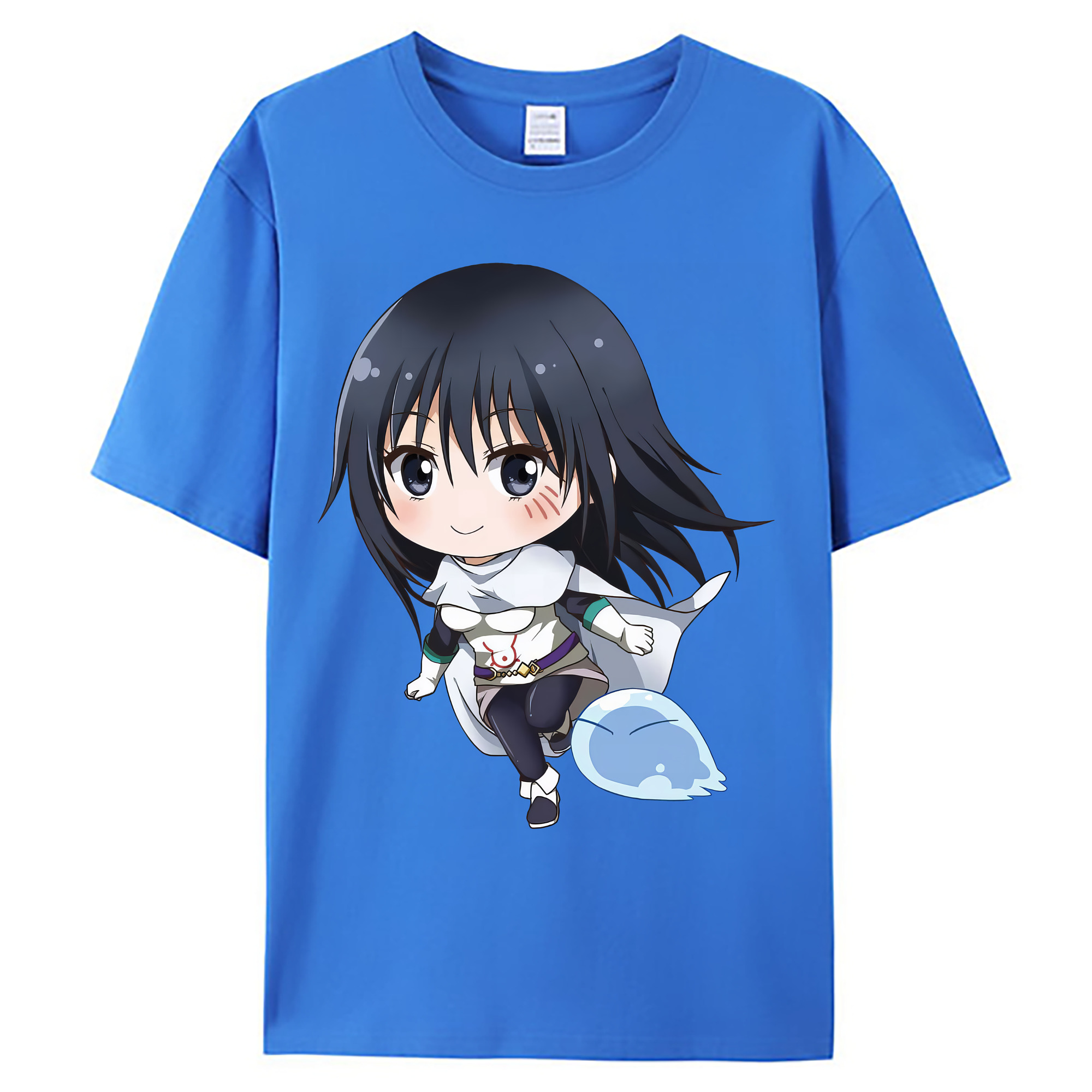 （画像用） 転スラ Regarding Reincarnated to Slime 綿100％ メンズ半袖Tシャツ｜肌触りやわらか＆通気性