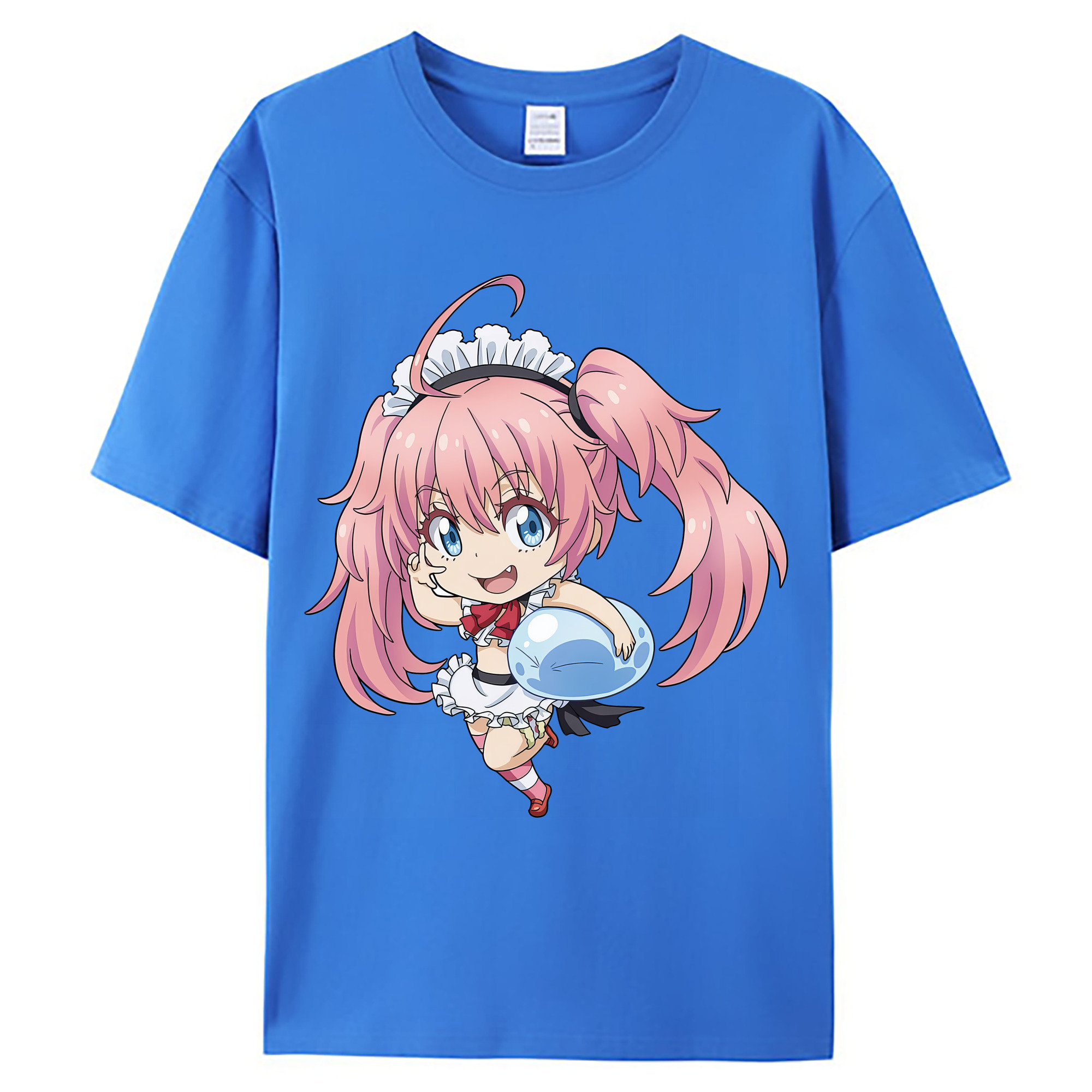 （画像用） 転スラ Regarding Reincarnated to Slime 綿100％ メンズ半袖Tシャツ｜肌触りやわらか＆通気性