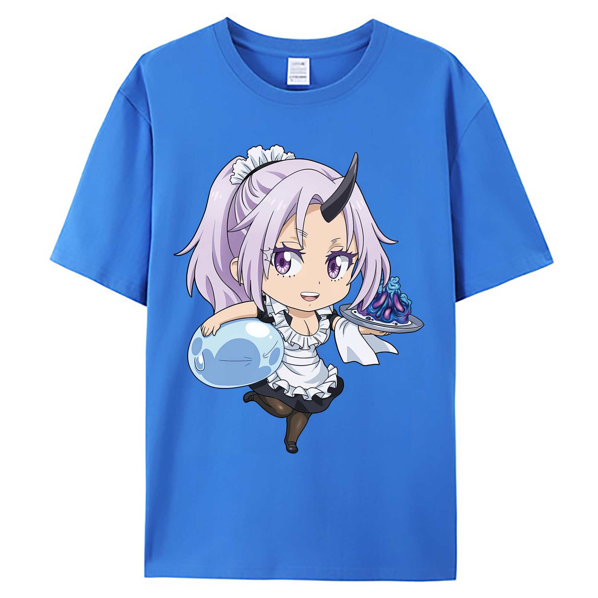 （画像用） 転スラ Regarding Reincarnated to Slime 綿100％ メンズ半袖Tシャツ｜肌触りやわらか＆通気性