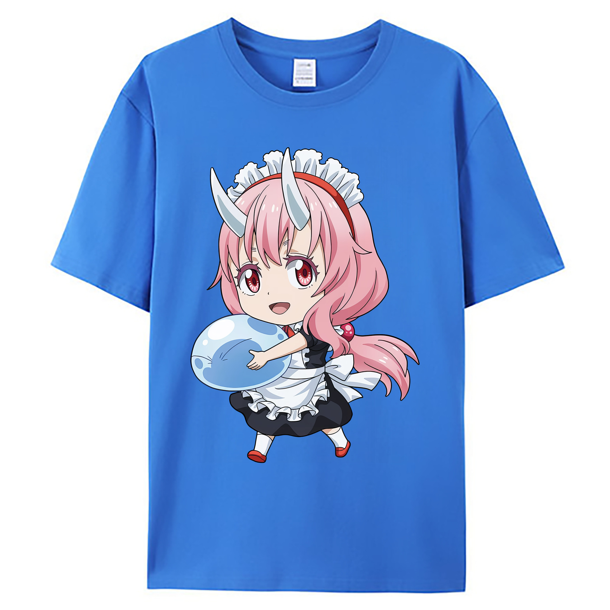 （画像用） 転スラ Regarding Reincarnated to Slime 綿100％ メンズ半袖Tシャツ｜肌触りやわらか＆通気性