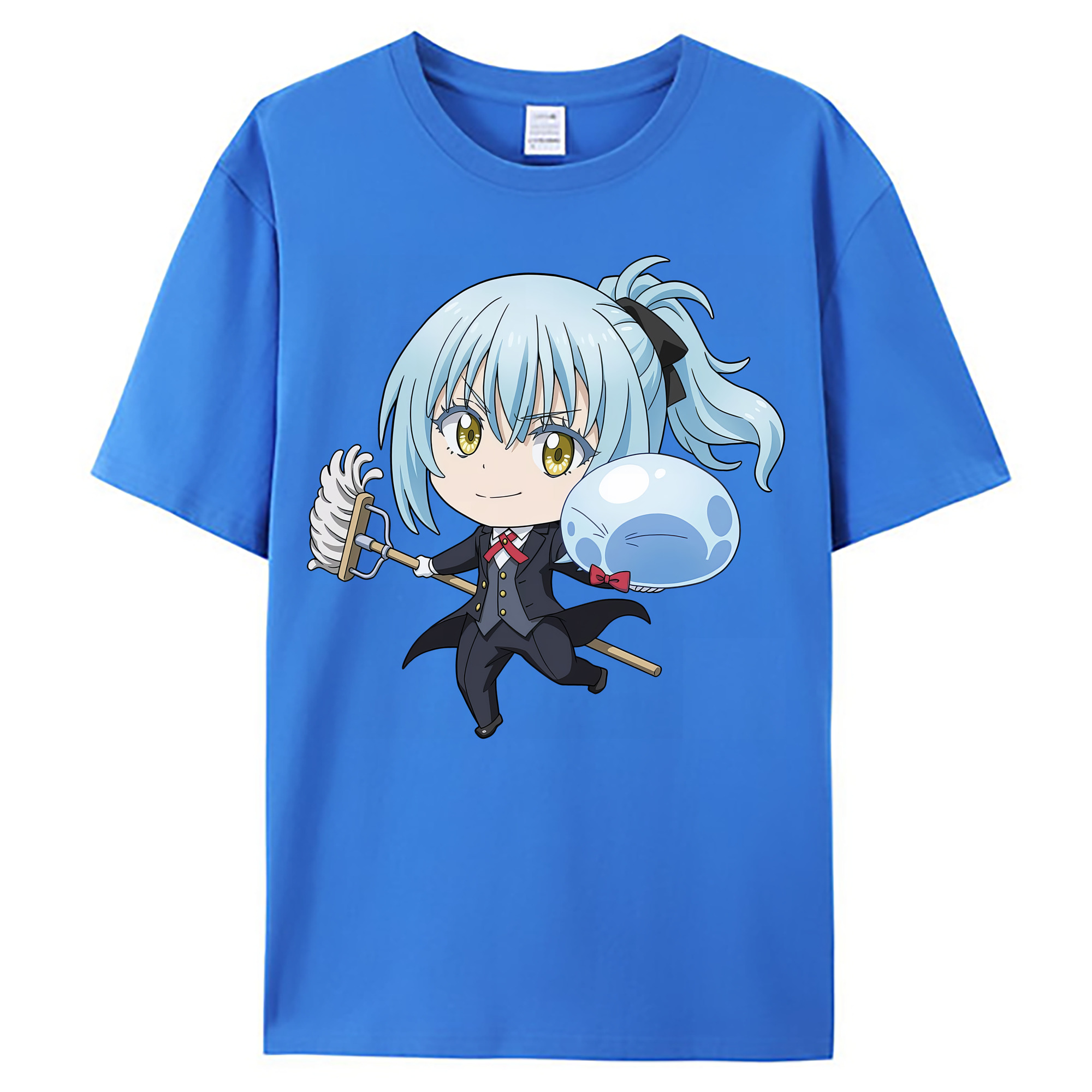 （画像用） 転スラ Regarding Reincarnated to Slime 綿100％ メンズ半袖Tシャツ｜肌触りやわらか＆通気性