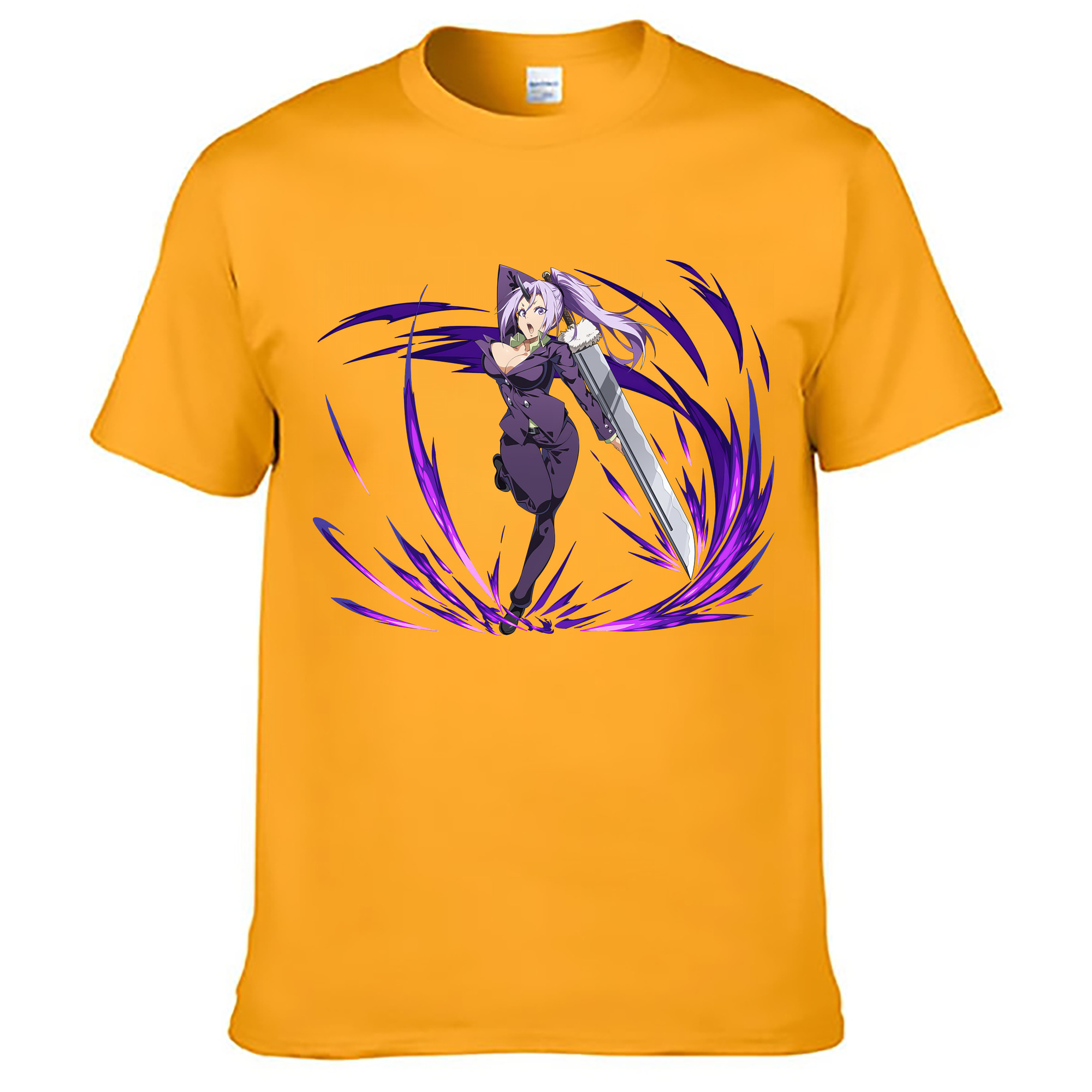 （画像用） 転スラ Regarding Reincarnated to Slime 綿100％ メンズ半袖Tシャツ｜肌触りやわらか＆通気性
