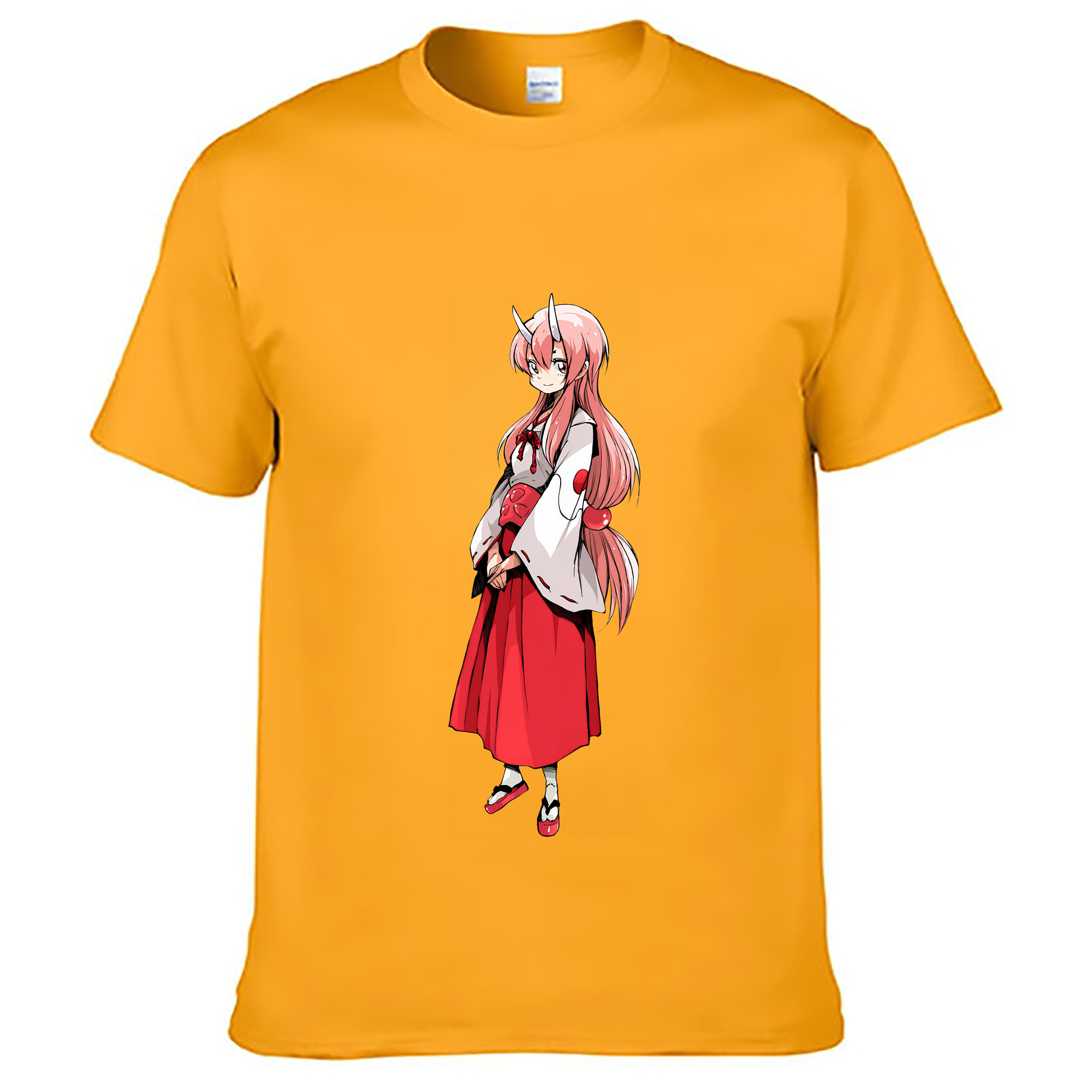 （画像用） 転スラ Regarding Reincarnated to Slime 綿100％ メンズ半袖Tシャツ｜肌触りやわらか＆通気性
