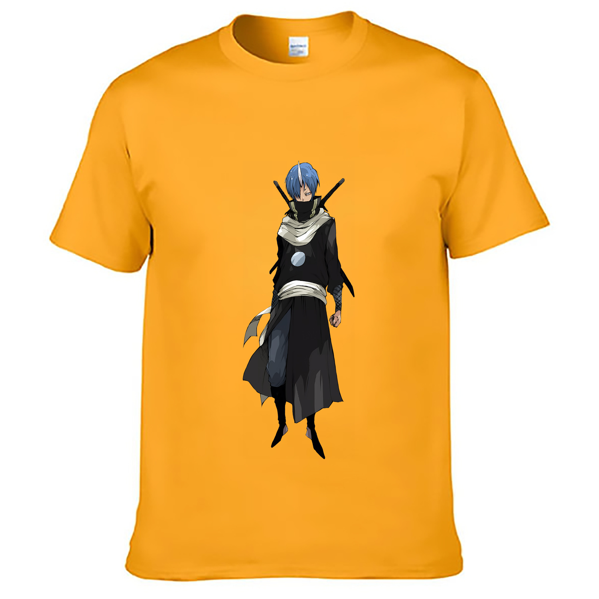 （画像用） 転スラ Regarding Reincarnated to Slime 綿100％ メンズ半袖Tシャツ｜肌触りやわらか＆通気性