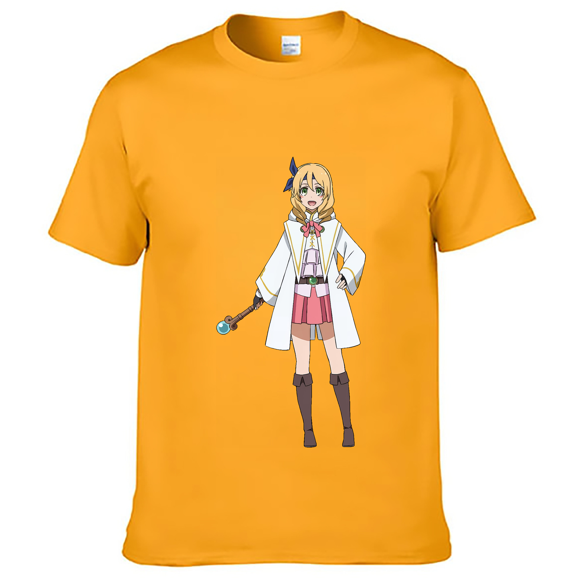 （画像用） 転スラ Regarding Reincarnated to Slime 綿100％ メンズ半袖Tシャツ｜肌触りやわらか＆通気性