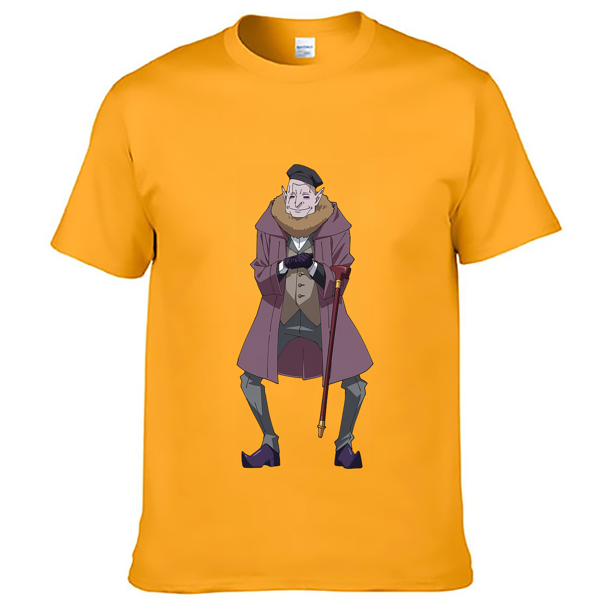（画像用） 転スラ Regarding Reincarnated to Slime 綿100％ メンズ半袖Tシャツ｜肌触りやわらか＆通気性