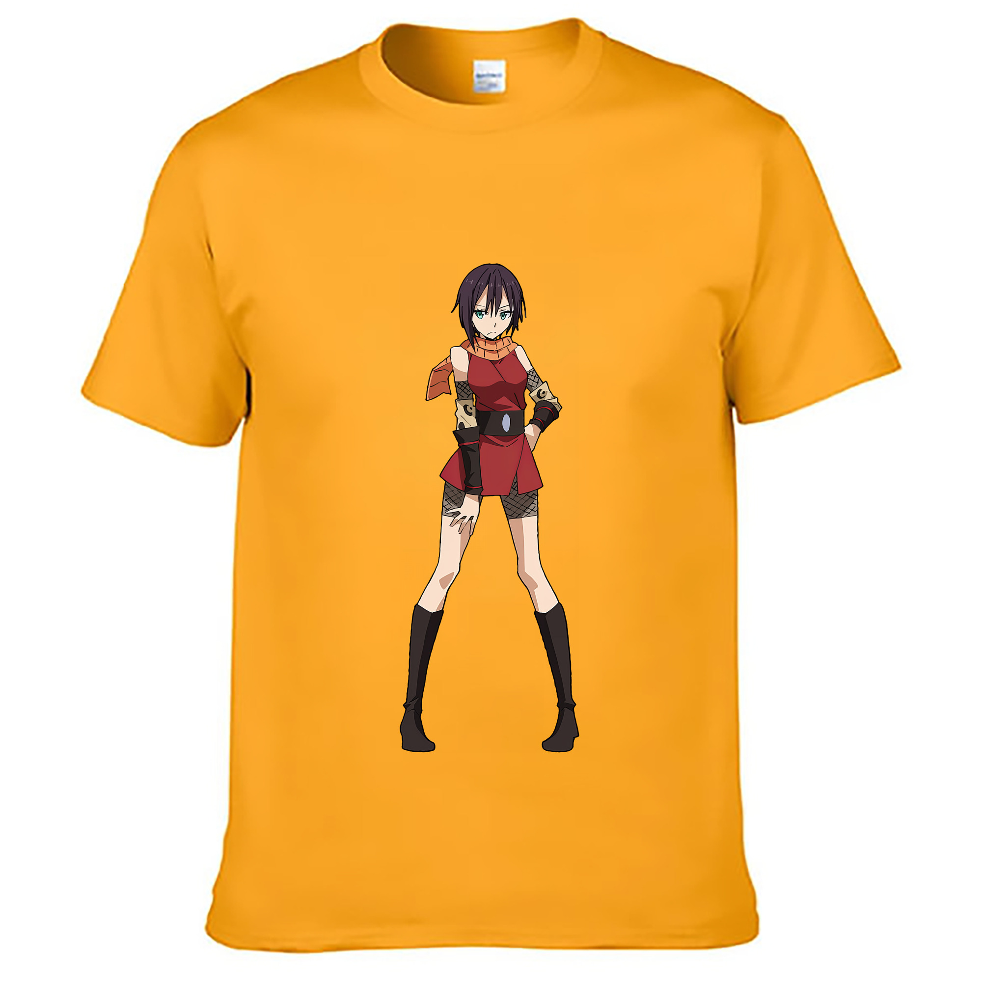 （画像用） 転スラ Regarding Reincarnated to Slime 綿100％ メンズ半袖Tシャツ｜肌触りやわらか＆通気性