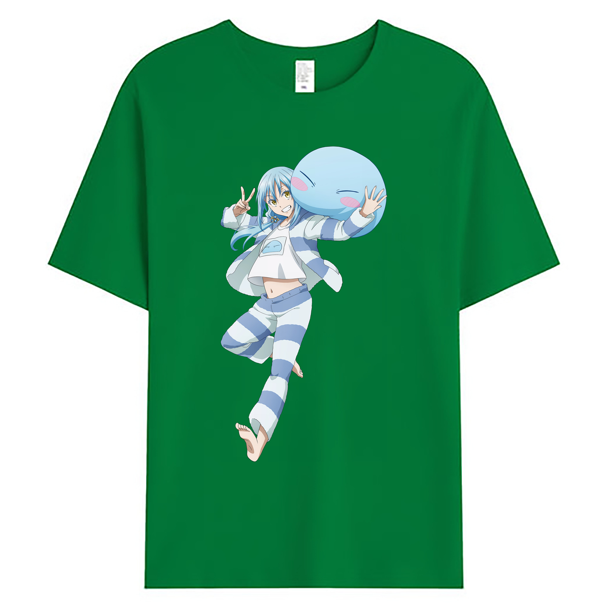 （画像用） 転スラ Regarding Reincarnated to Slime 綿100％ メンズ半袖Tシャツ｜肌触りやわらか＆通気性