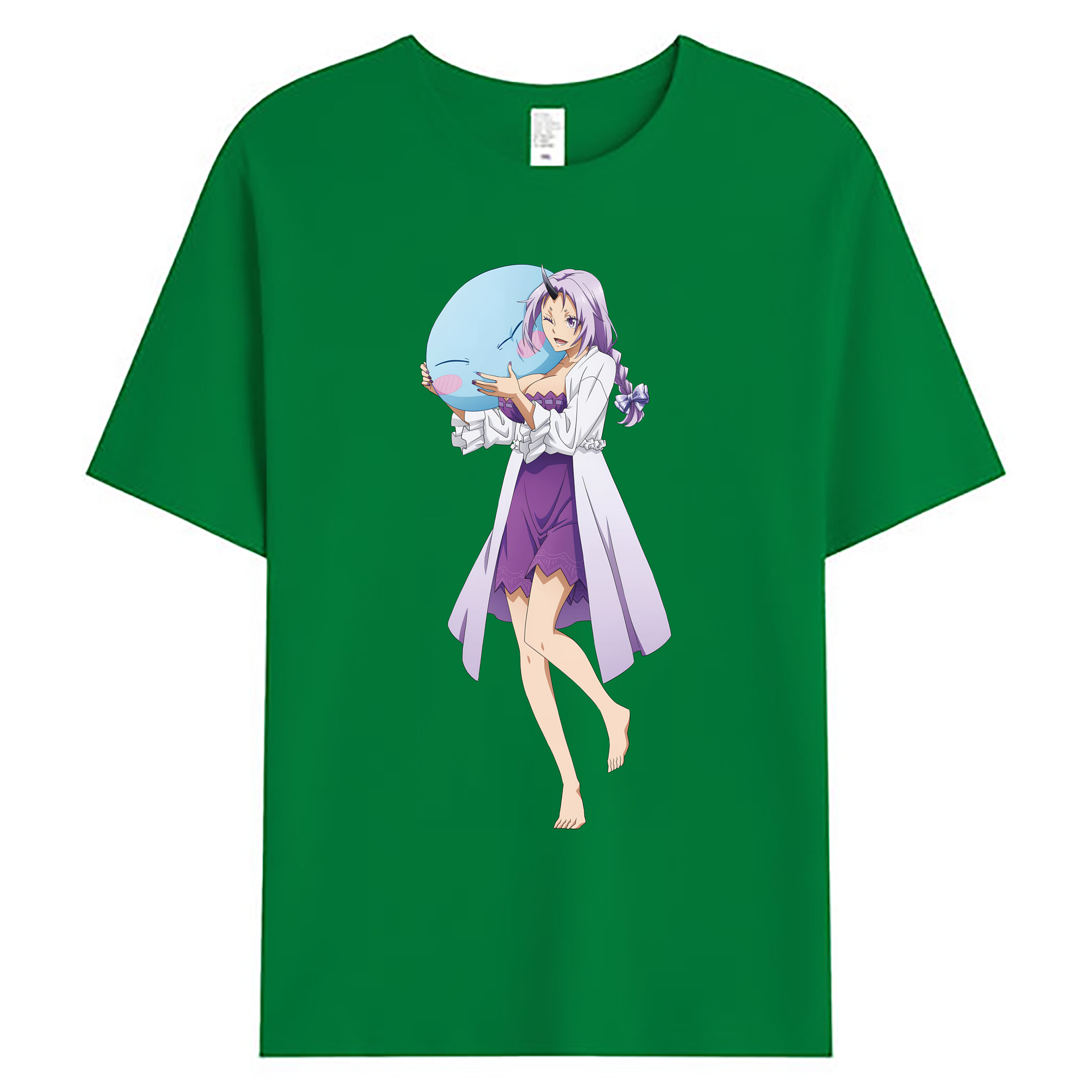 （画像用） 転スラ Regarding Reincarnated to Slime 綿100％ メンズ半袖Tシャツ｜肌触りやわらか＆通気性