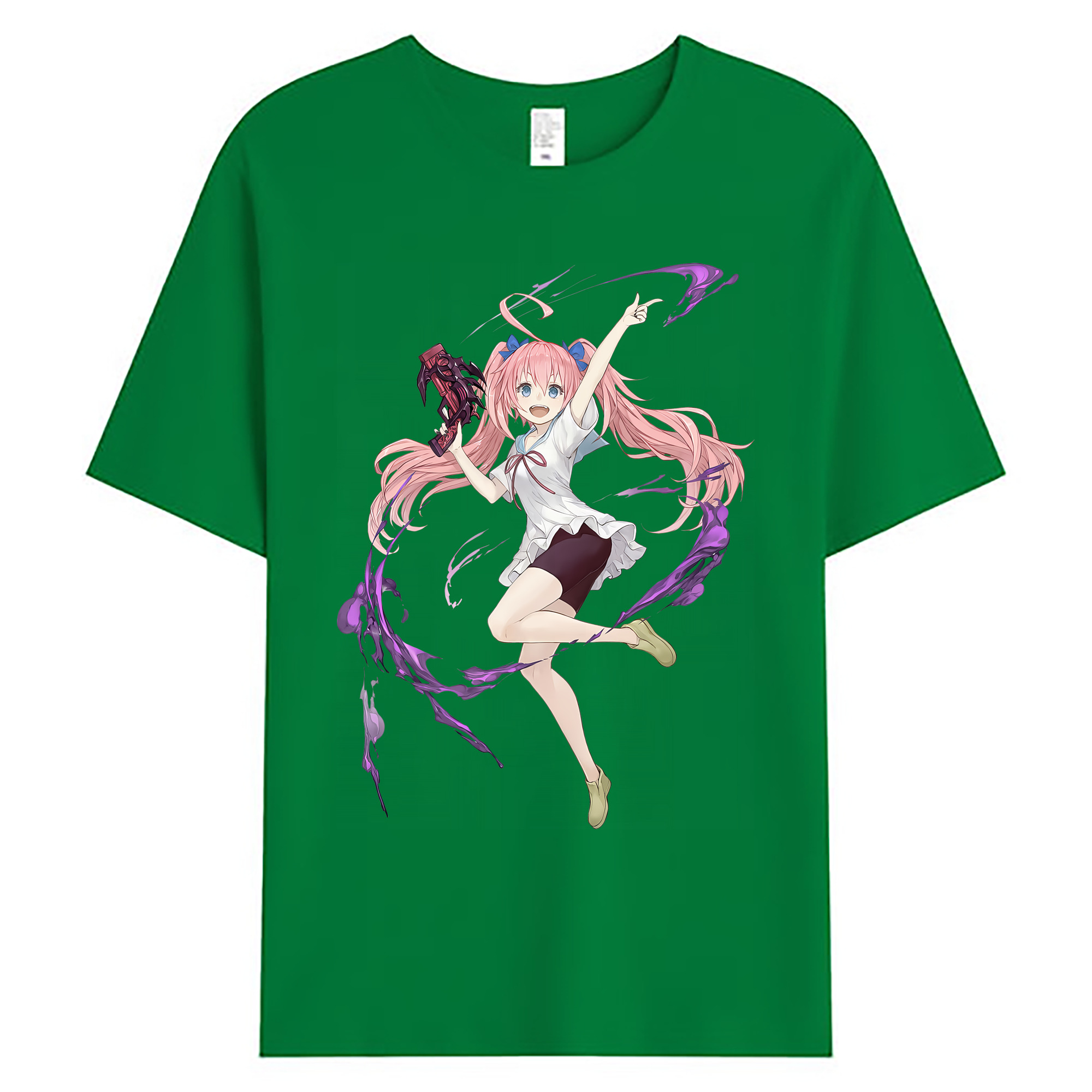 （画像用） 転スラ Regarding Reincarnated to Slime 綿100％ メンズ半袖Tシャツ｜肌触りやわらか＆通気性