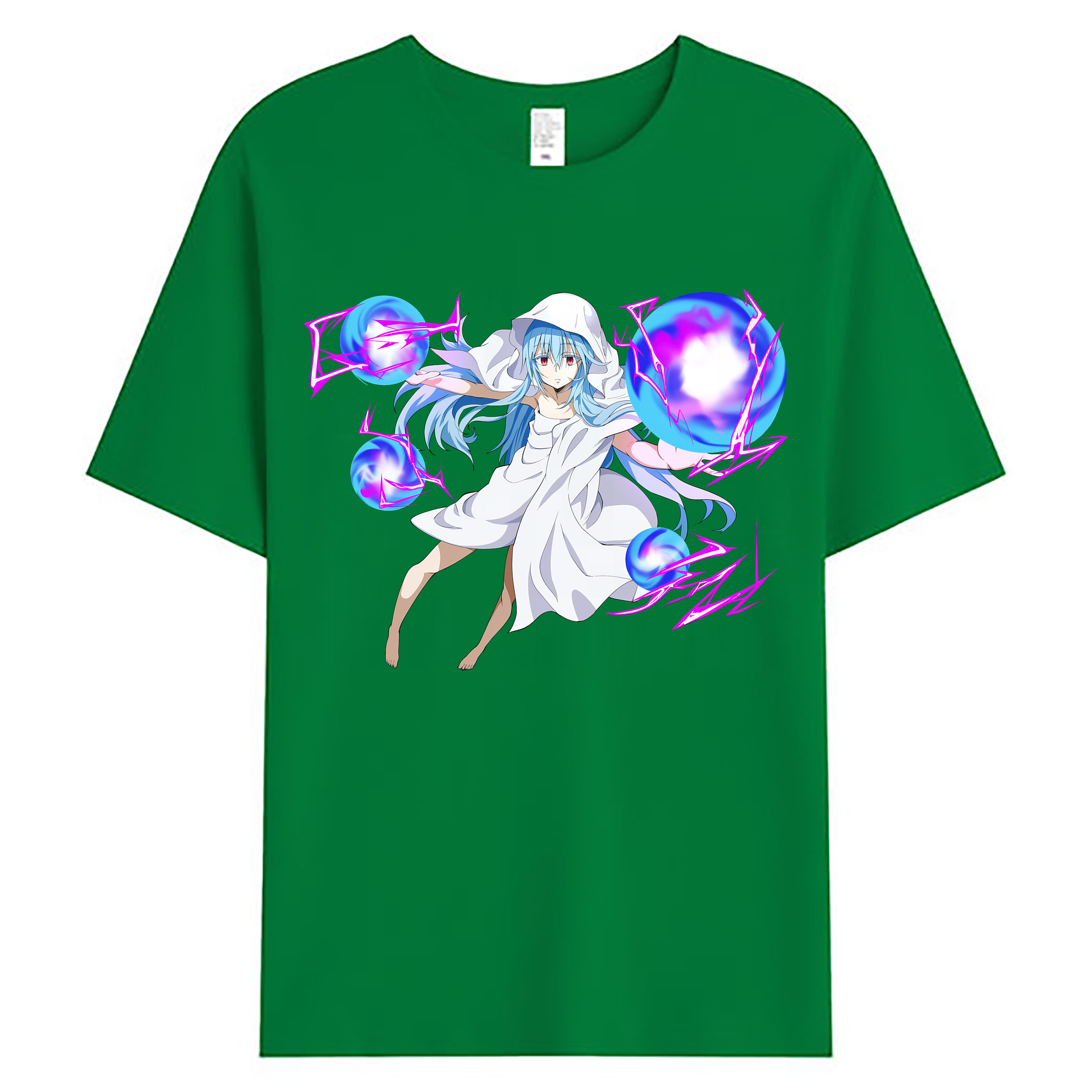 （画像用） 転スラ Regarding Reincarnated to Slime 綿100％ メンズ半袖Tシャツ｜肌触りやわらか＆通気性