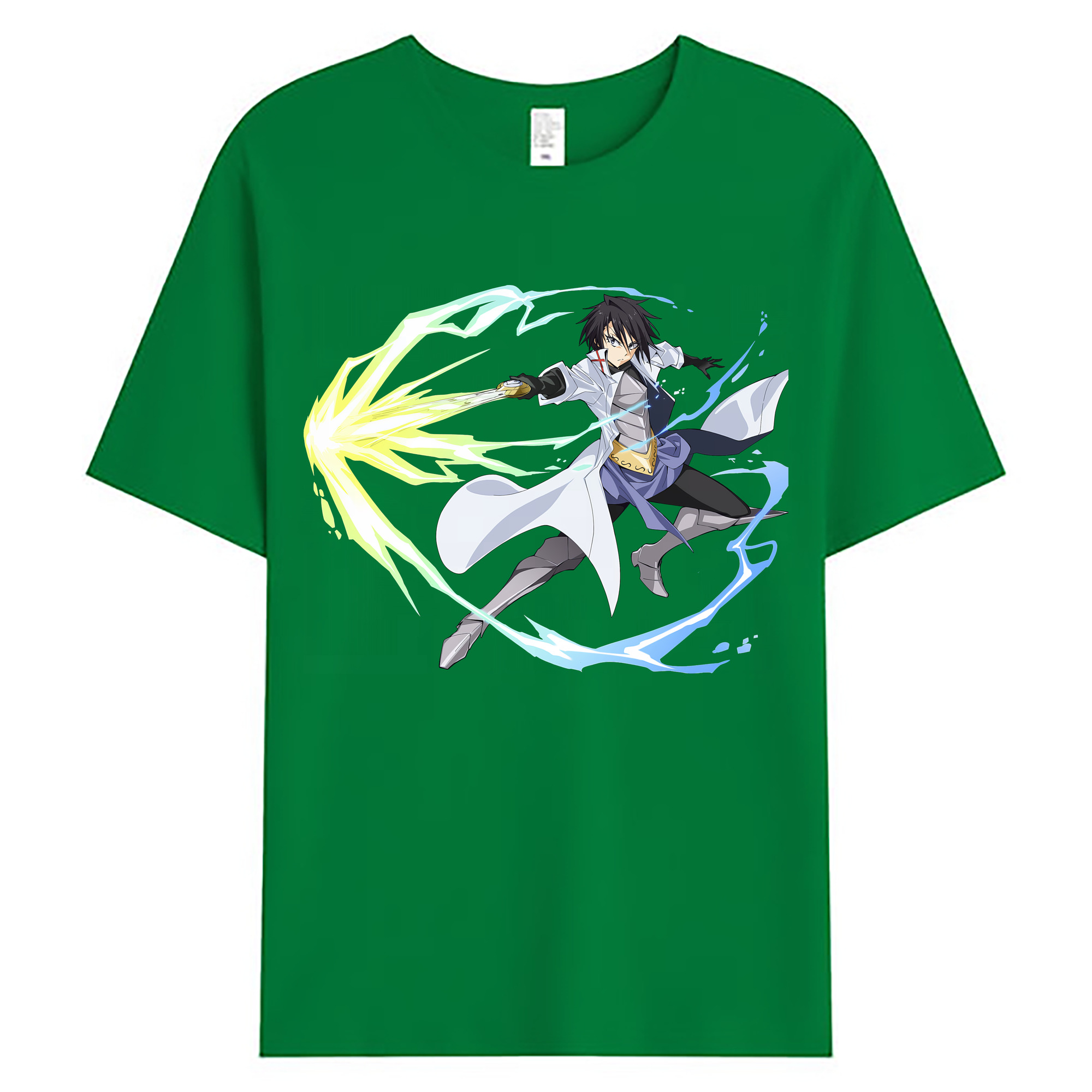 （画像用） 転スラ Regarding Reincarnated to Slime 綿100％ メンズ半袖Tシャツ｜肌触りやわらか＆通気性