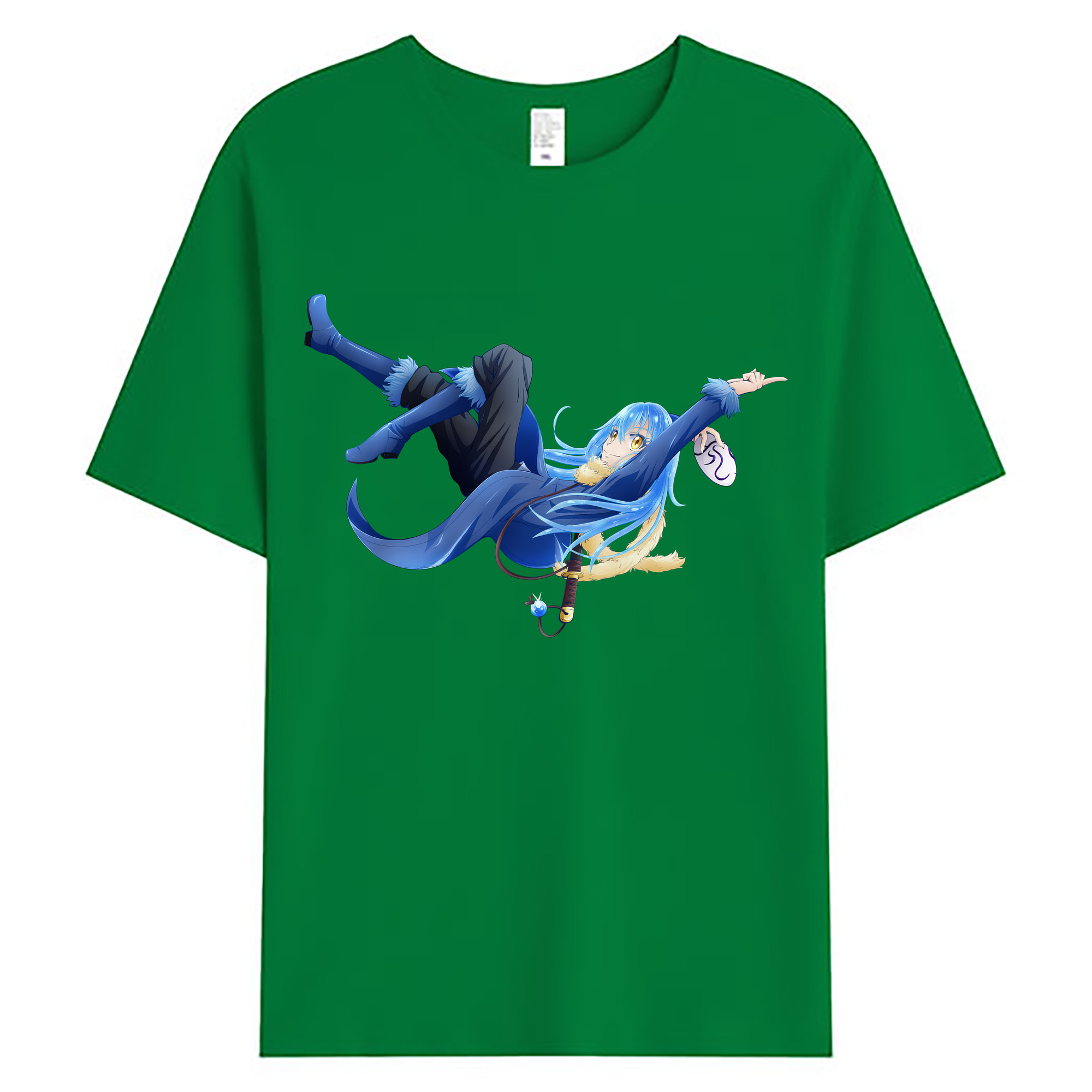 （画像用） 転スラ Regarding Reincarnated to Slime 綿100％ メンズ半袖Tシャツ｜肌触りやわらか＆通気性