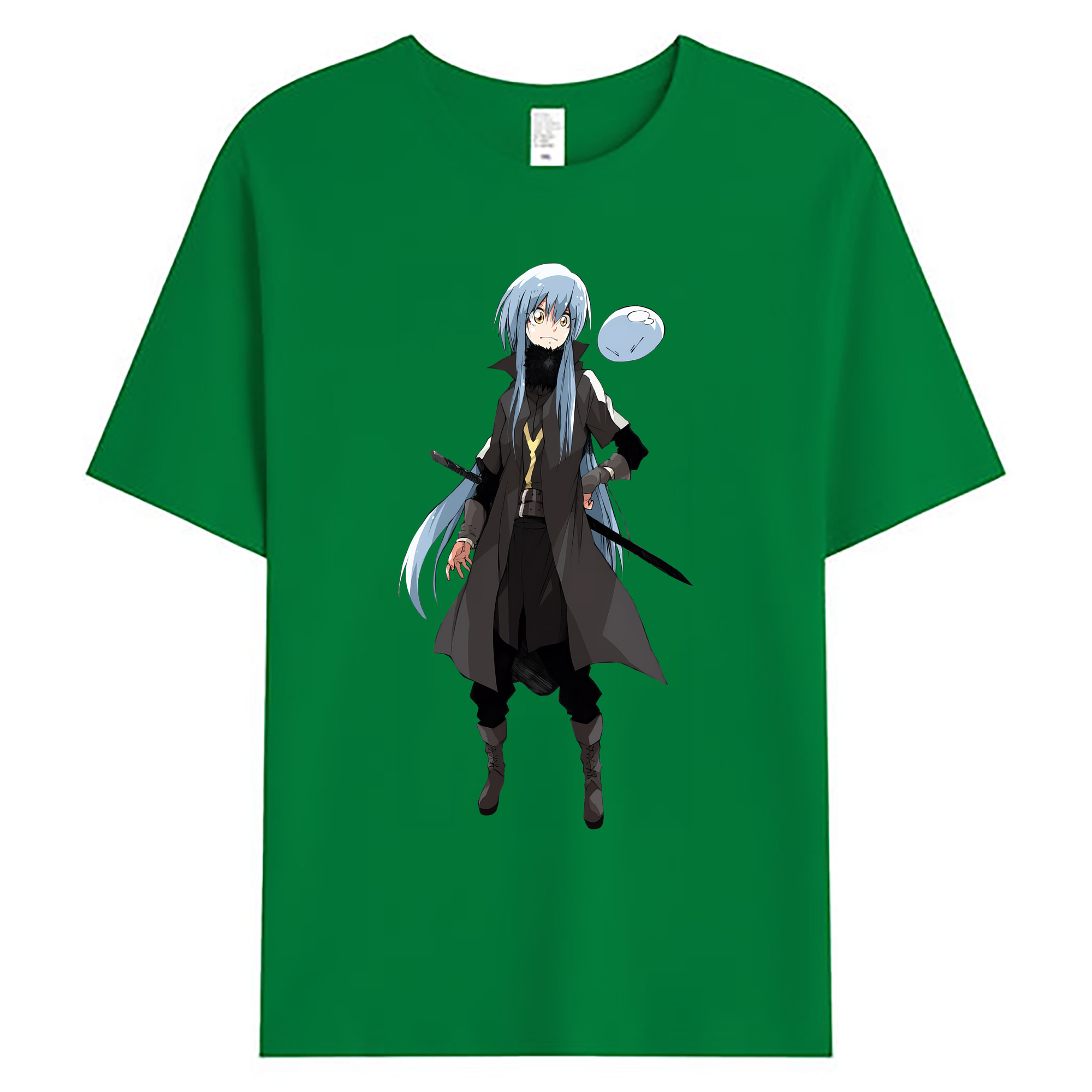 （画像用） 転スラ Regarding Reincarnated to Slime 綿100％ メンズ半袖Tシャツ｜肌触りやわらか＆通気性