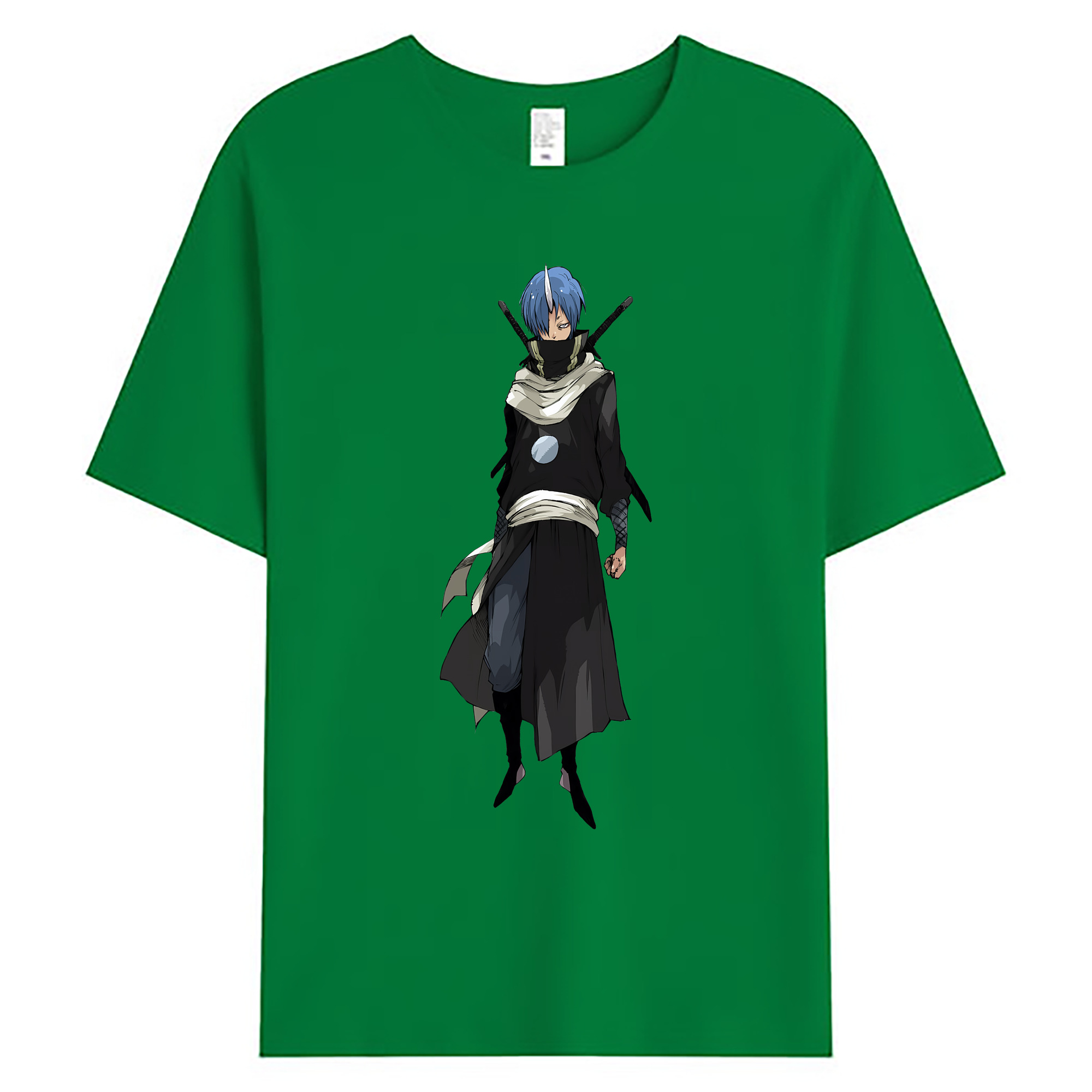 （画像用） 転スラ Regarding Reincarnated to Slime 綿100％ メンズ半袖Tシャツ｜肌触りやわらか＆通気性