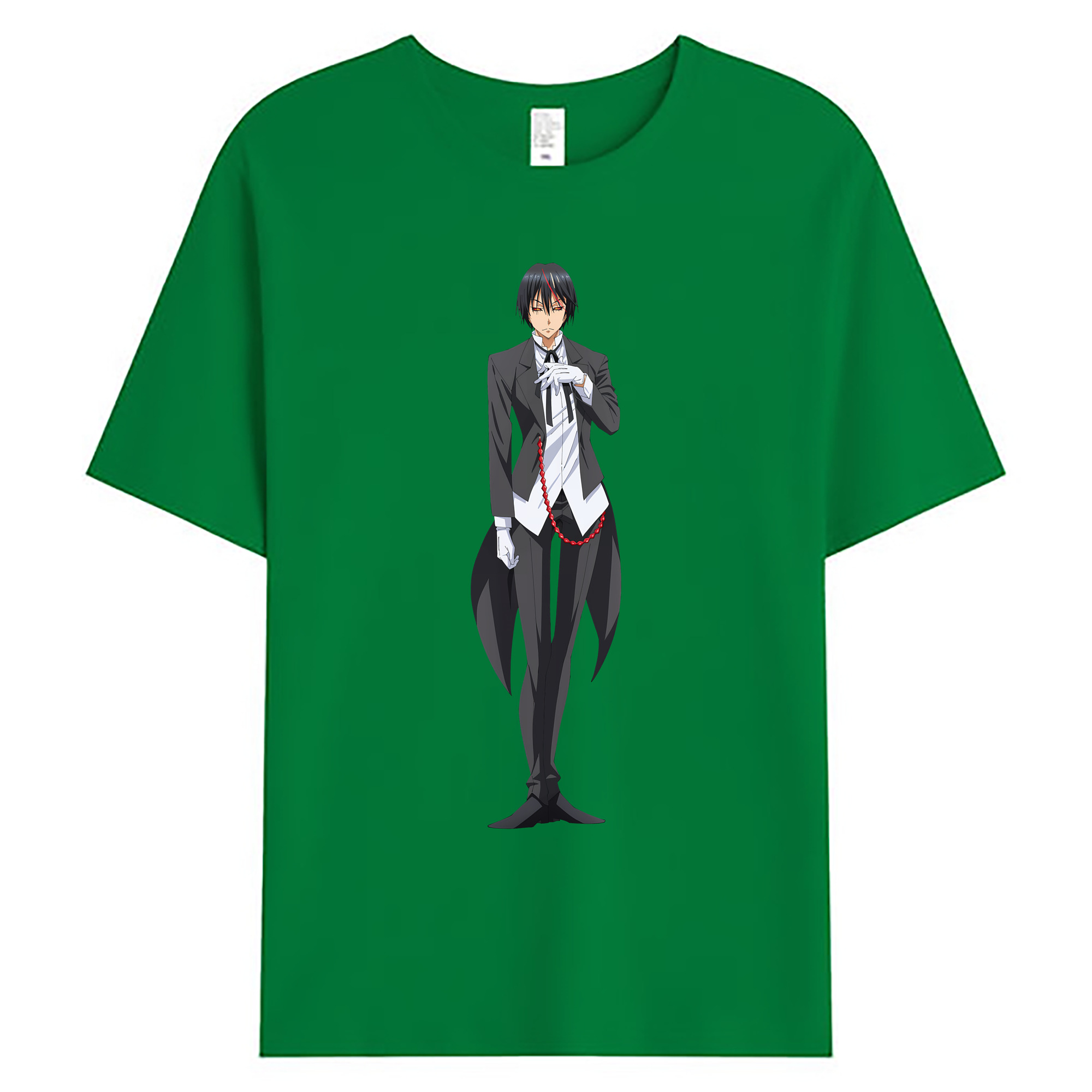 （画像用） 転スラ Regarding Reincarnated to Slime 綿100％ メンズ半袖Tシャツ｜肌触りやわらか＆通気性