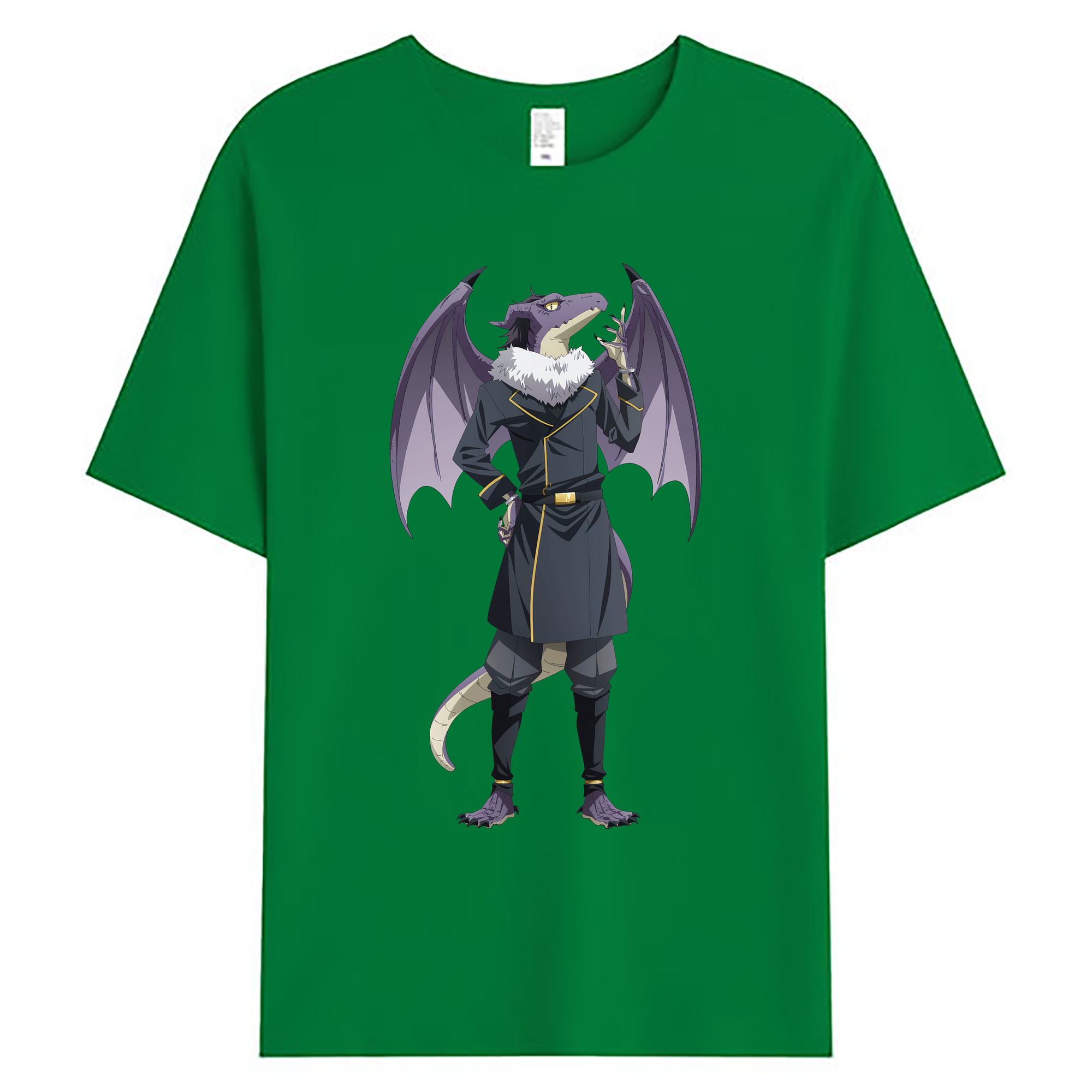 （画像用） 転スラ Regarding Reincarnated to Slime 綿100％ メンズ半袖Tシャツ｜肌触りやわらか＆通気性
