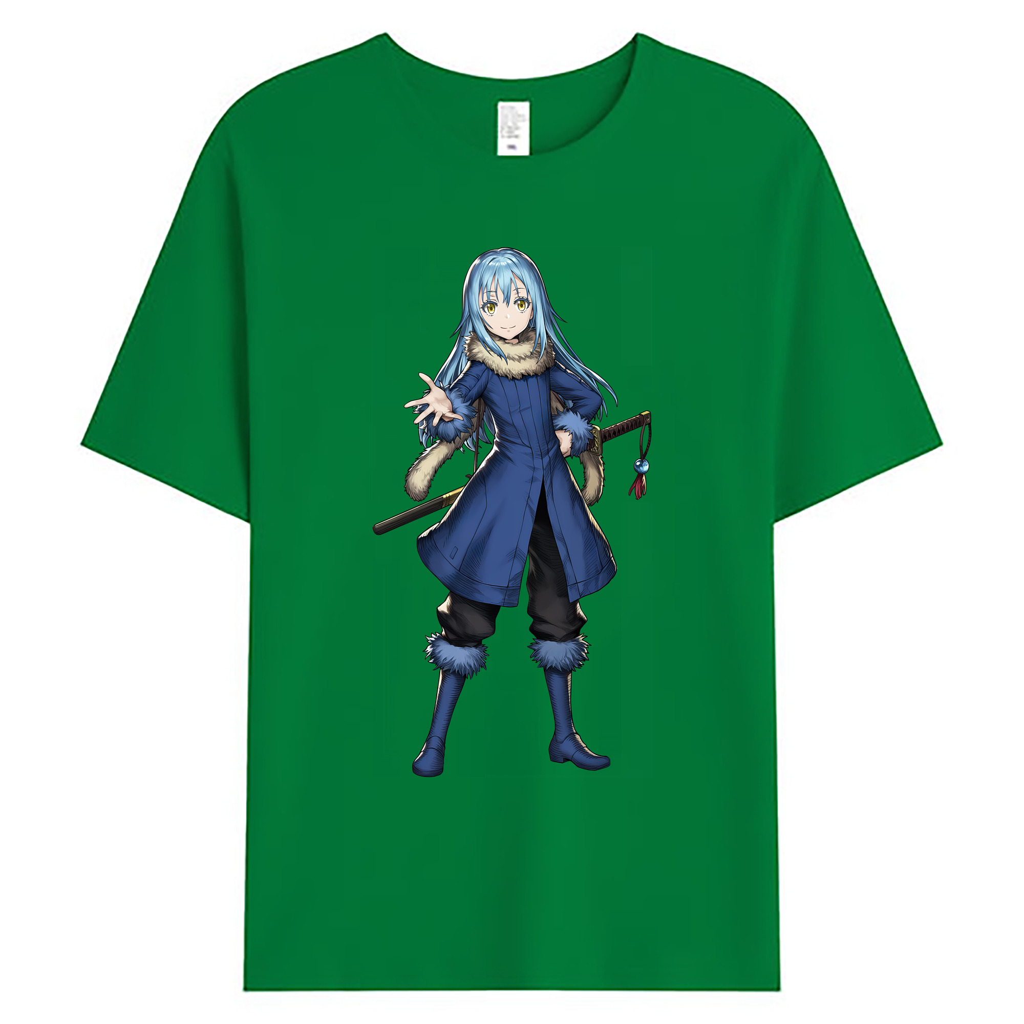 （画像用） 転スラ Regarding Reincarnated to Slime 綿100％ メンズ半袖Tシャツ｜肌触りやわらか＆通気性