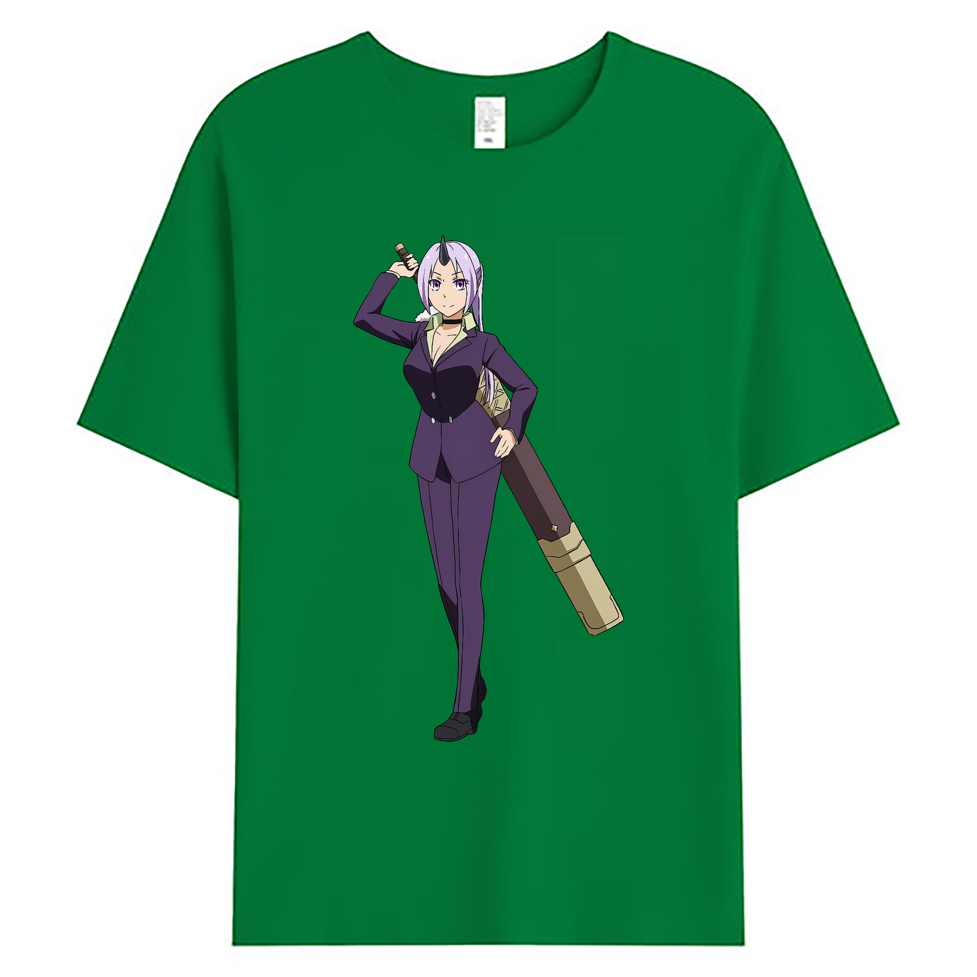 （画像用） 転スラ Regarding Reincarnated to Slime 綿100％ メンズ半袖Tシャツ｜肌触りやわらか＆通気性