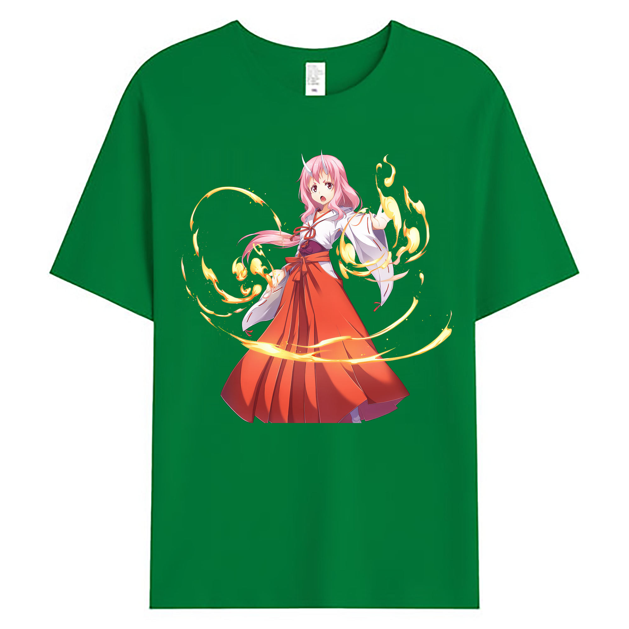 （画像用） 転スラ Regarding Reincarnated to Slime 綿100％ メンズ半袖Tシャツ｜肌触りやわらか＆通気性