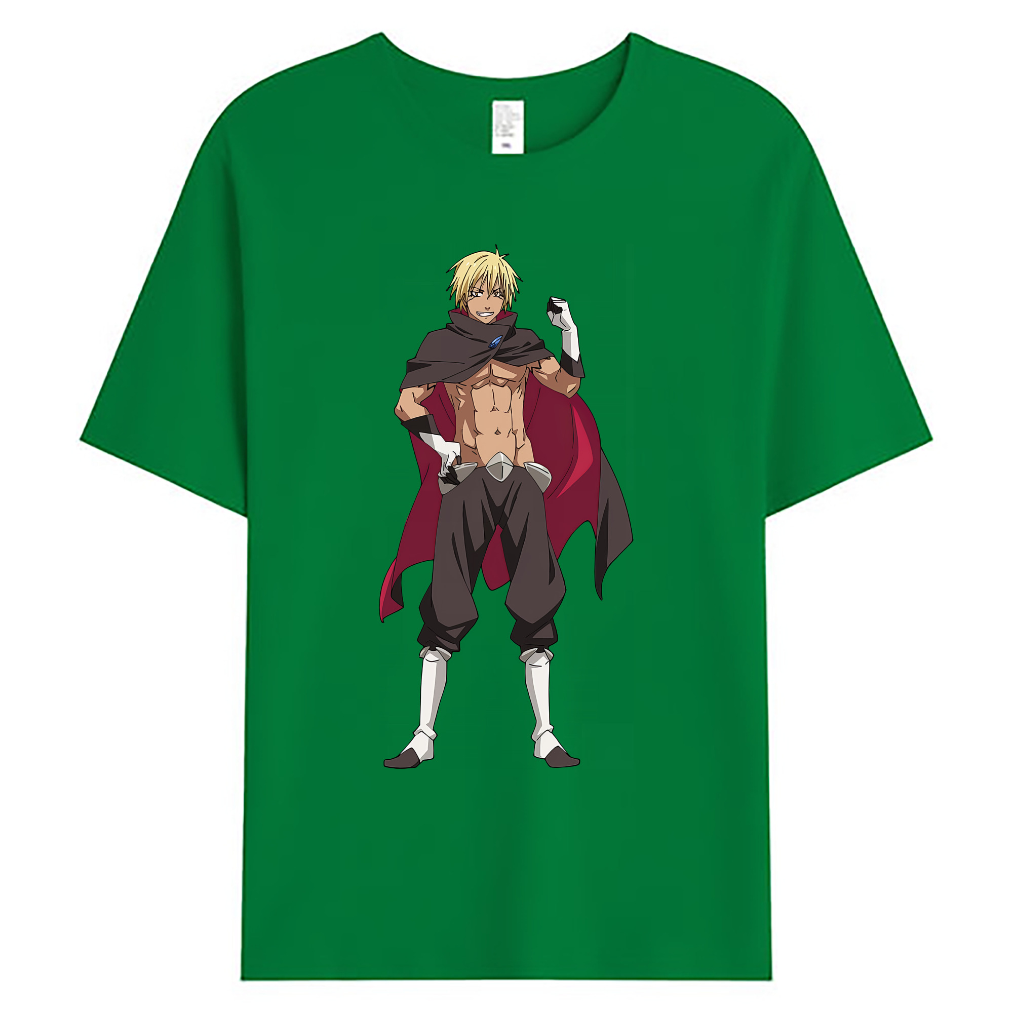 （画像用） 転スラ Regarding Reincarnated to Slime 綿100％ メンズ半袖Tシャツ｜肌触りやわらか＆通気性