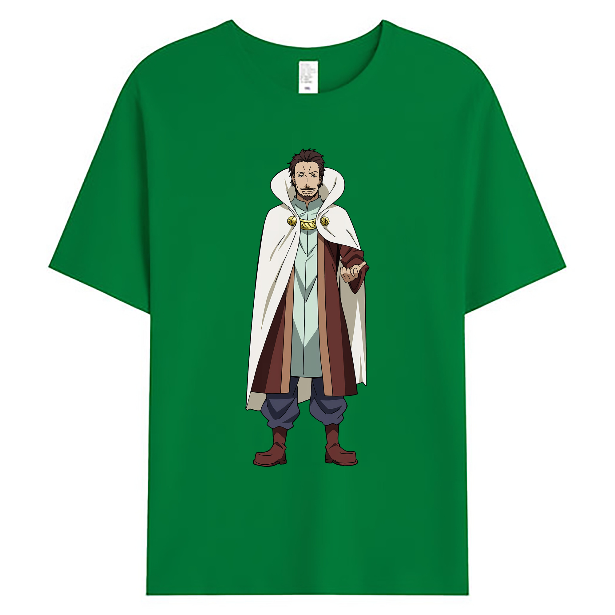 （画像用） 転スラ Regarding Reincarnated to Slime 綿100％ メンズ半袖Tシャツ｜肌触りやわらか＆通気性
