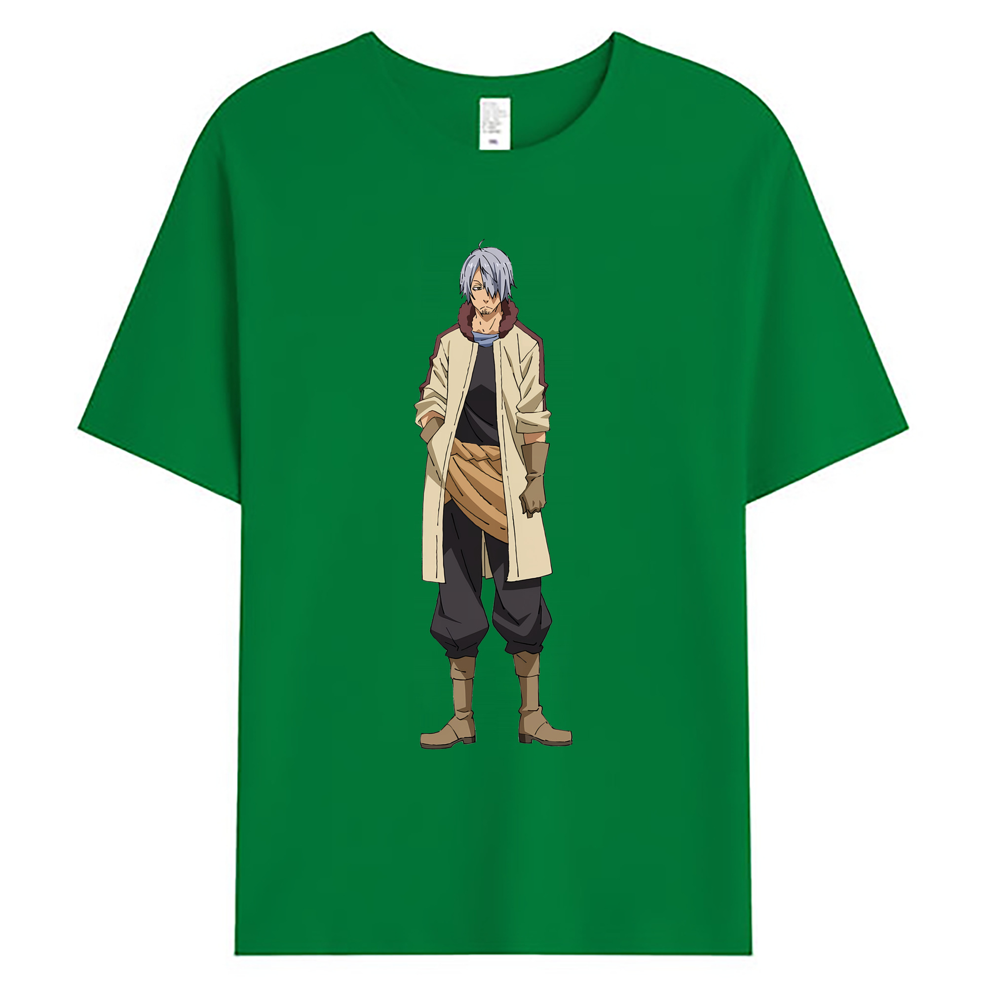 （画像用） 転スラ Regarding Reincarnated to Slime 綿100％ メンズ半袖Tシャツ｜肌触りやわらか＆通気性