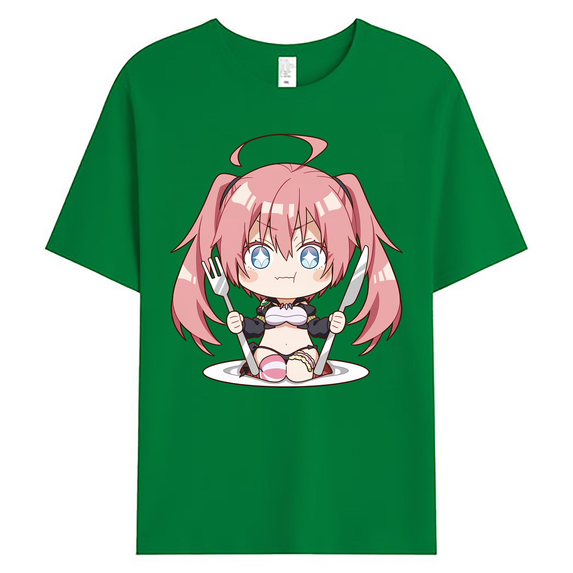 （画像用） 転スラ Regarding Reincarnated to Slime 綿100％ メンズ半袖Tシャツ｜肌触りやわらか＆通気性