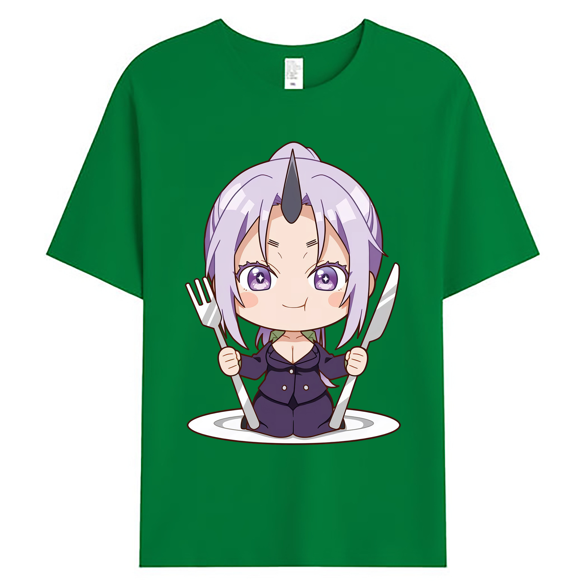 （画像用） 転スラ Regarding Reincarnated to Slime 綿100％ メンズ半袖Tシャツ｜肌触りやわらか＆通気性