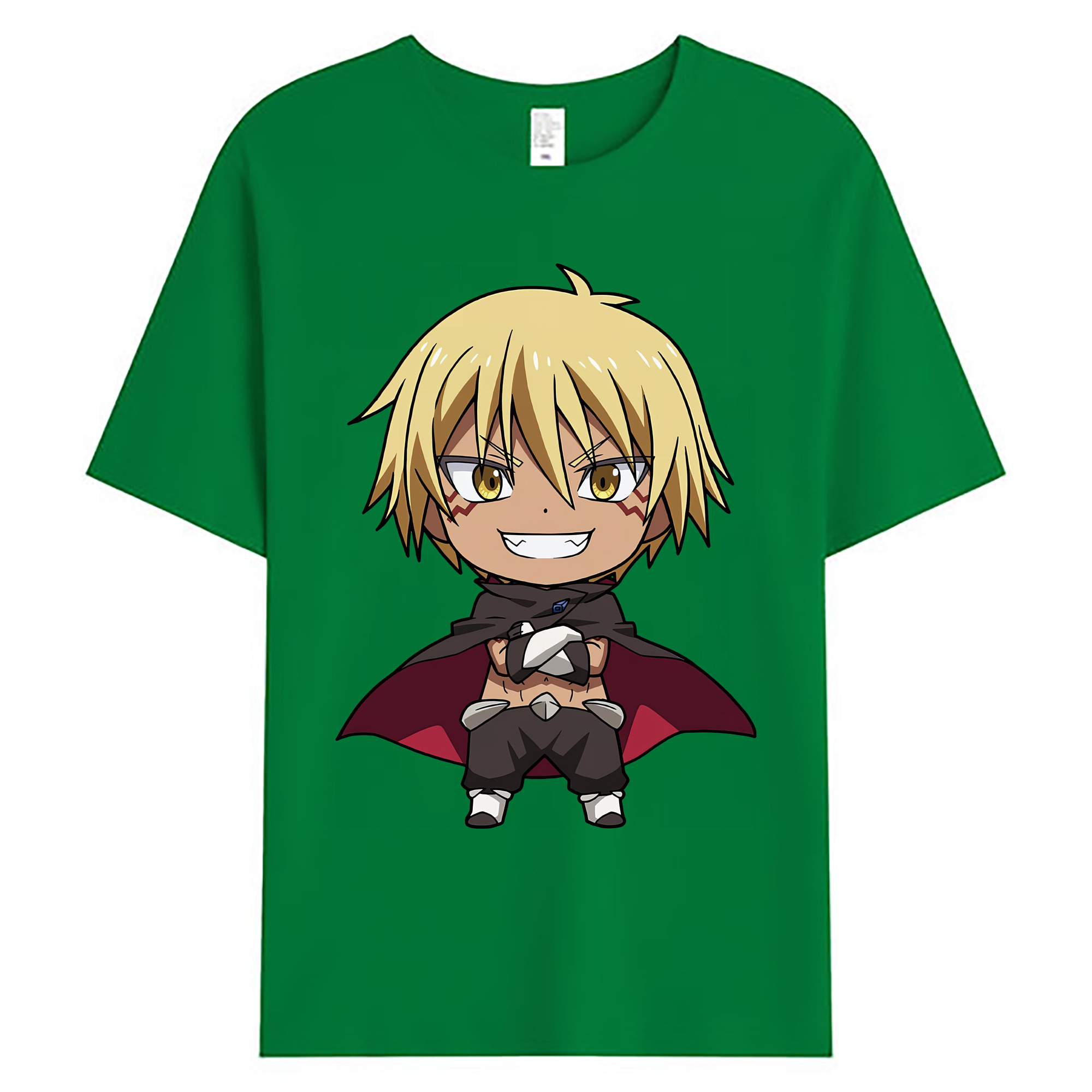 （画像用） 転スラ Regarding Reincarnated to Slime 綿100％ メンズ半袖Tシャツ｜肌触りやわらか＆通気性