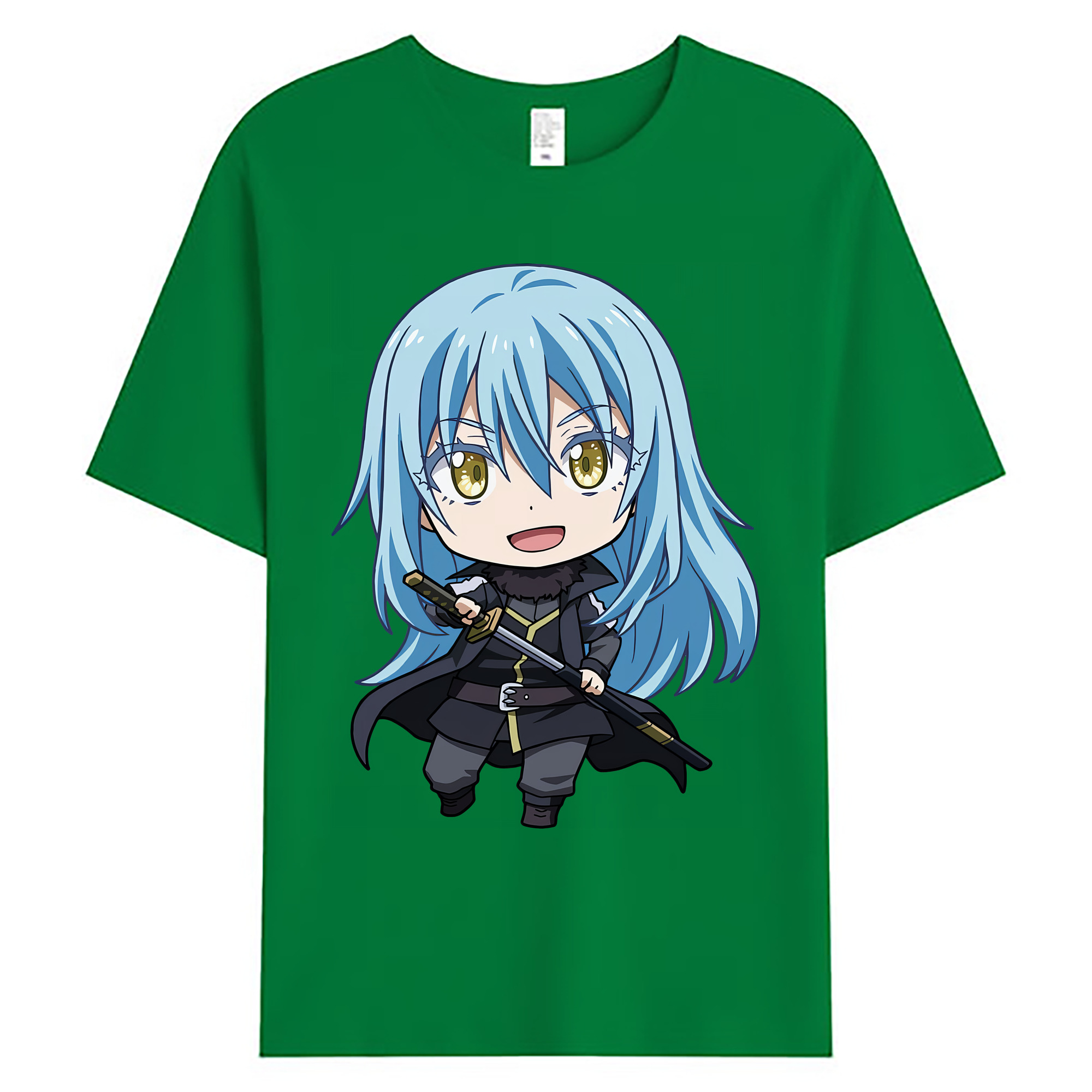 （画像用） 転スラ Regarding Reincarnated to Slime 綿100％ メンズ半袖Tシャツ｜肌触りやわらか＆通気性