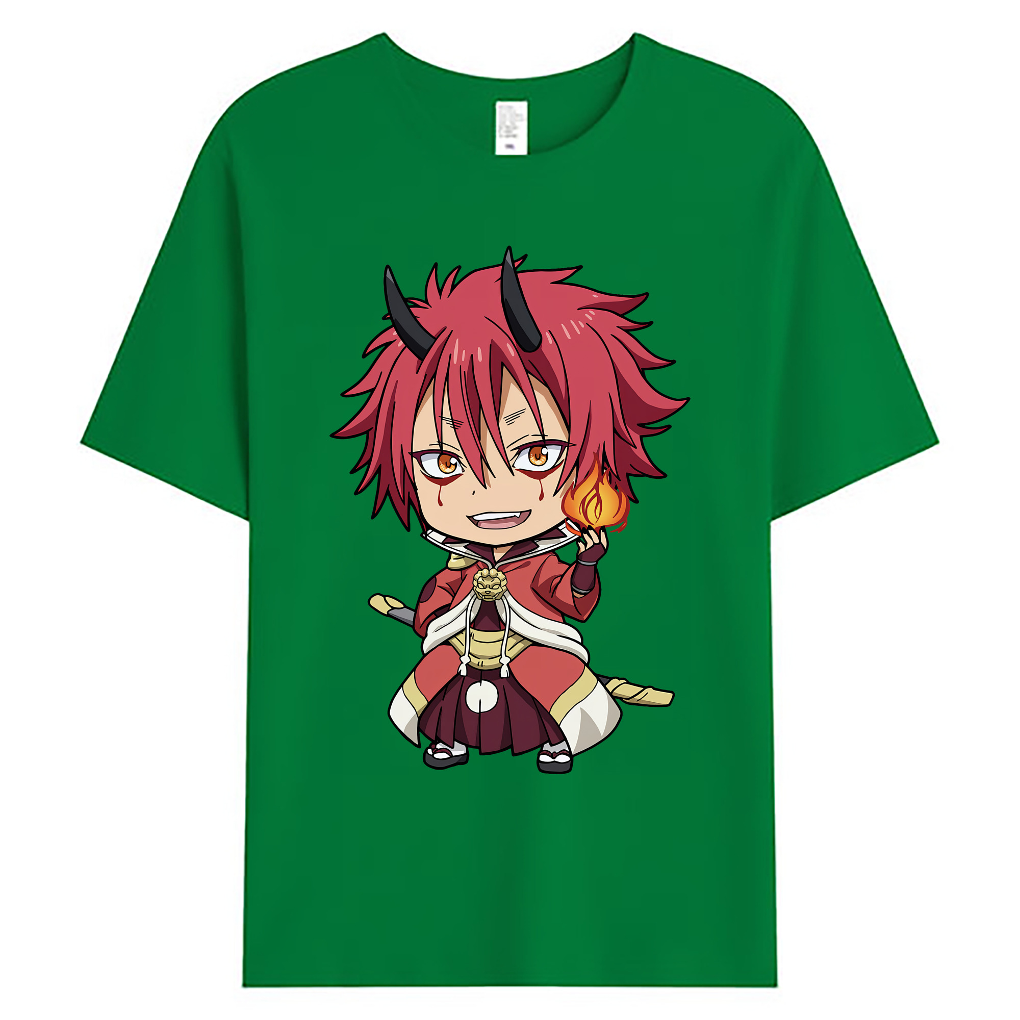 （画像用） 転スラ Regarding Reincarnated to Slime 綿100％ メンズ半袖Tシャツ｜肌触りやわらか＆通気性