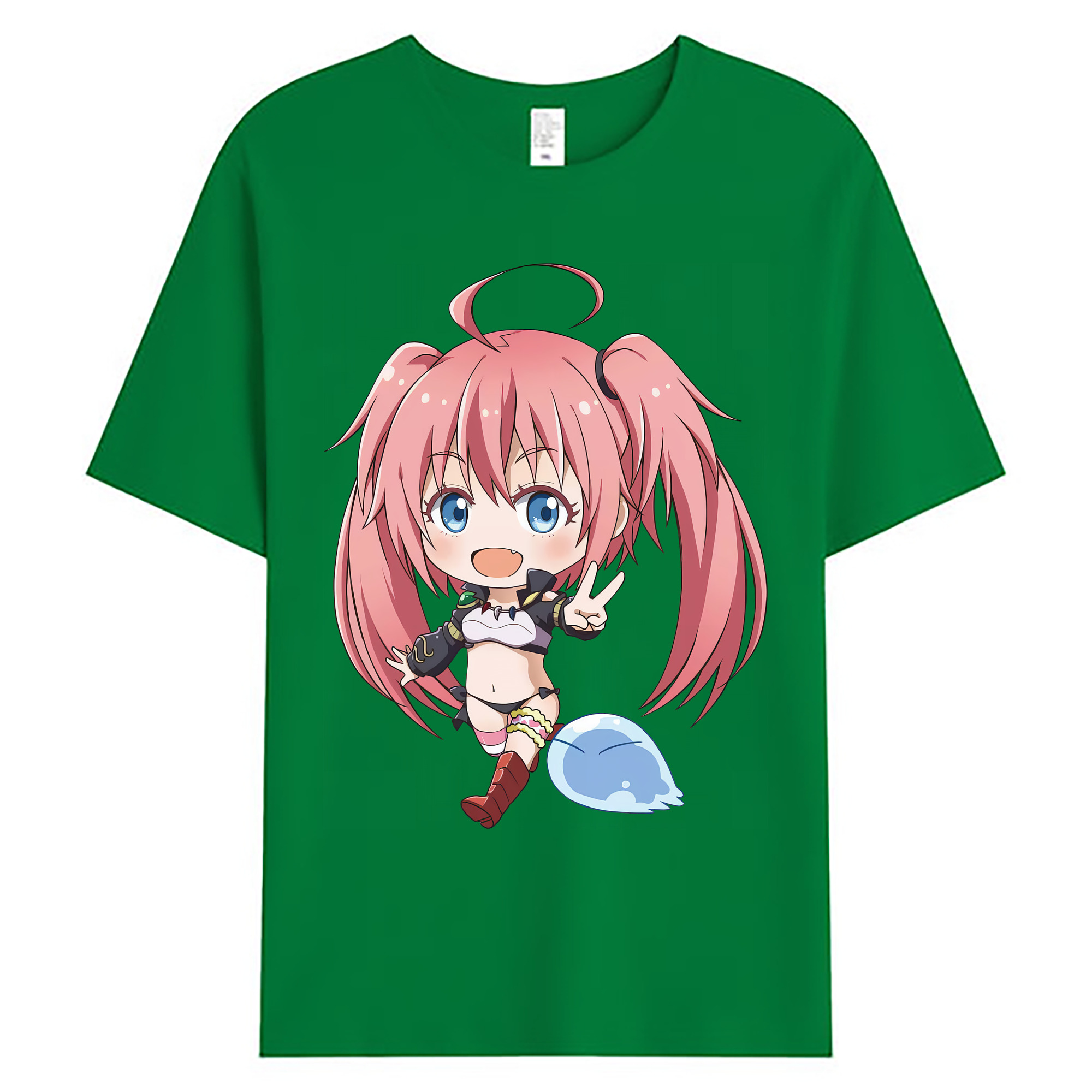 （画像用） 転スラ Regarding Reincarnated to Slime 綿100％ メンズ半袖Tシャツ｜肌触りやわらか＆通気性