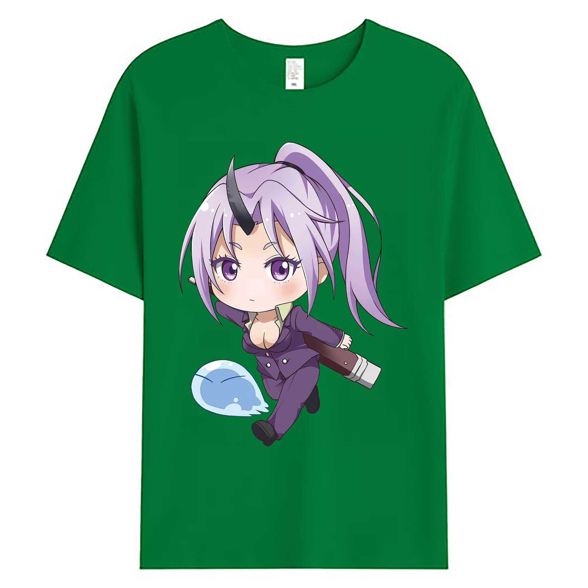 （画像用） 転スラ Regarding Reincarnated to Slime 綿100％ メンズ半袖Tシャツ｜肌触りやわらか＆通気性