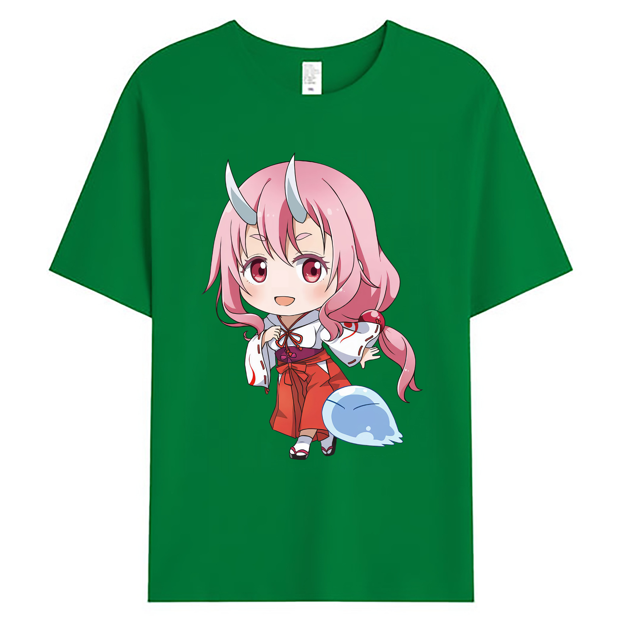 （画像用） 転スラ Regarding Reincarnated to Slime 綿100％ メンズ半袖Tシャツ｜肌触りやわらか＆通気性