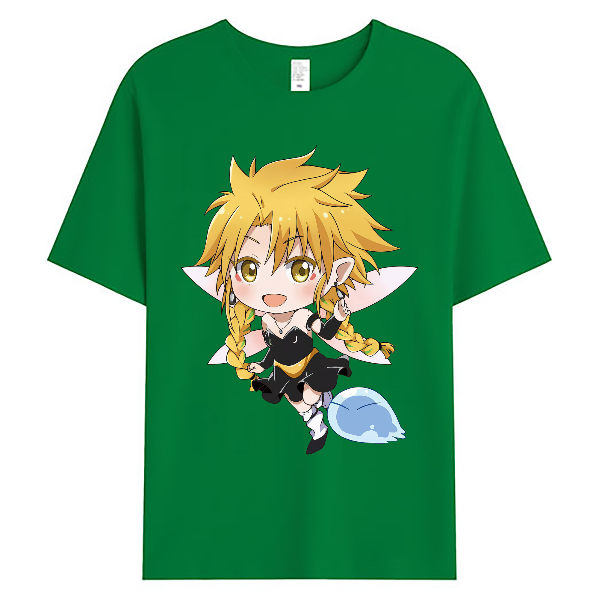 （画像用） 転スラ Regarding Reincarnated to Slime 綿100％ メンズ半袖Tシャツ｜肌触りやわらか＆通気性
