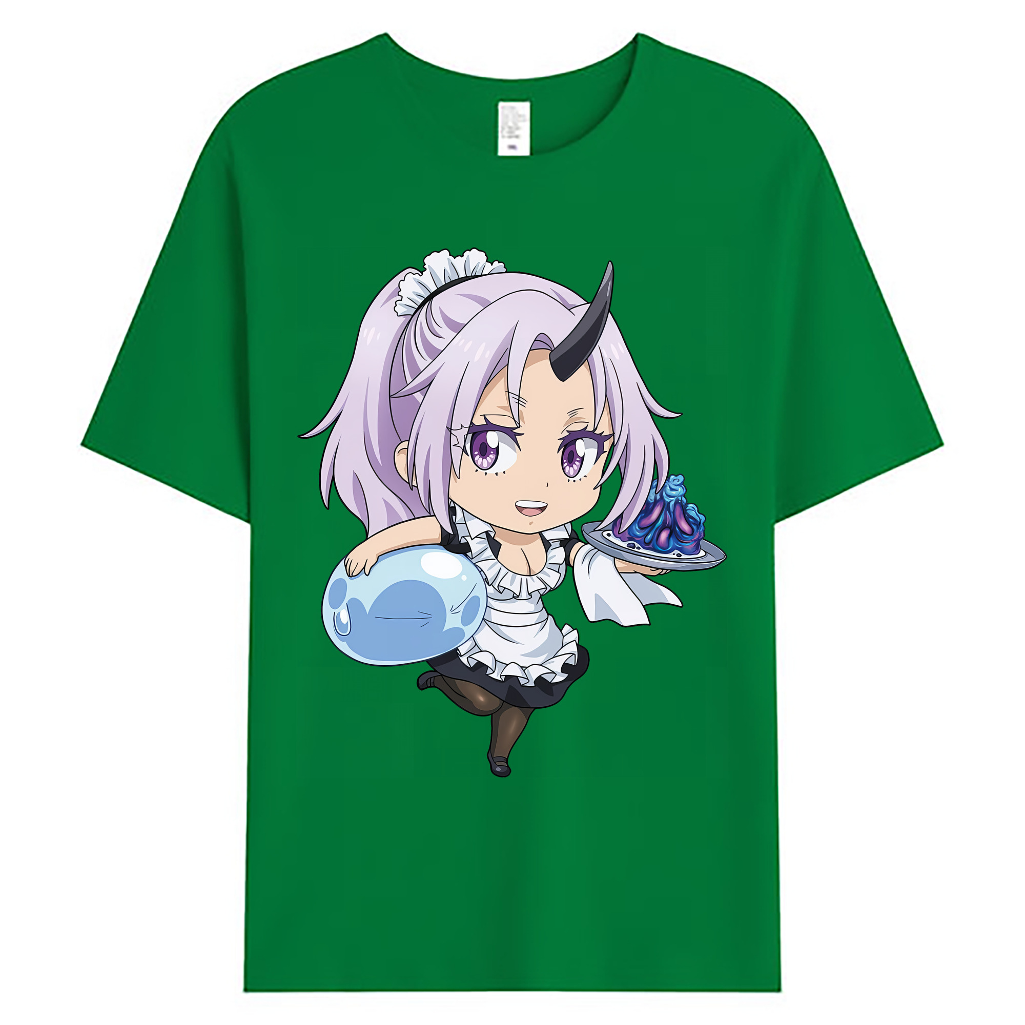 （画像用） 転スラ Regarding Reincarnated to Slime 綿100％ メンズ半袖Tシャツ｜肌触りやわらか＆通気性