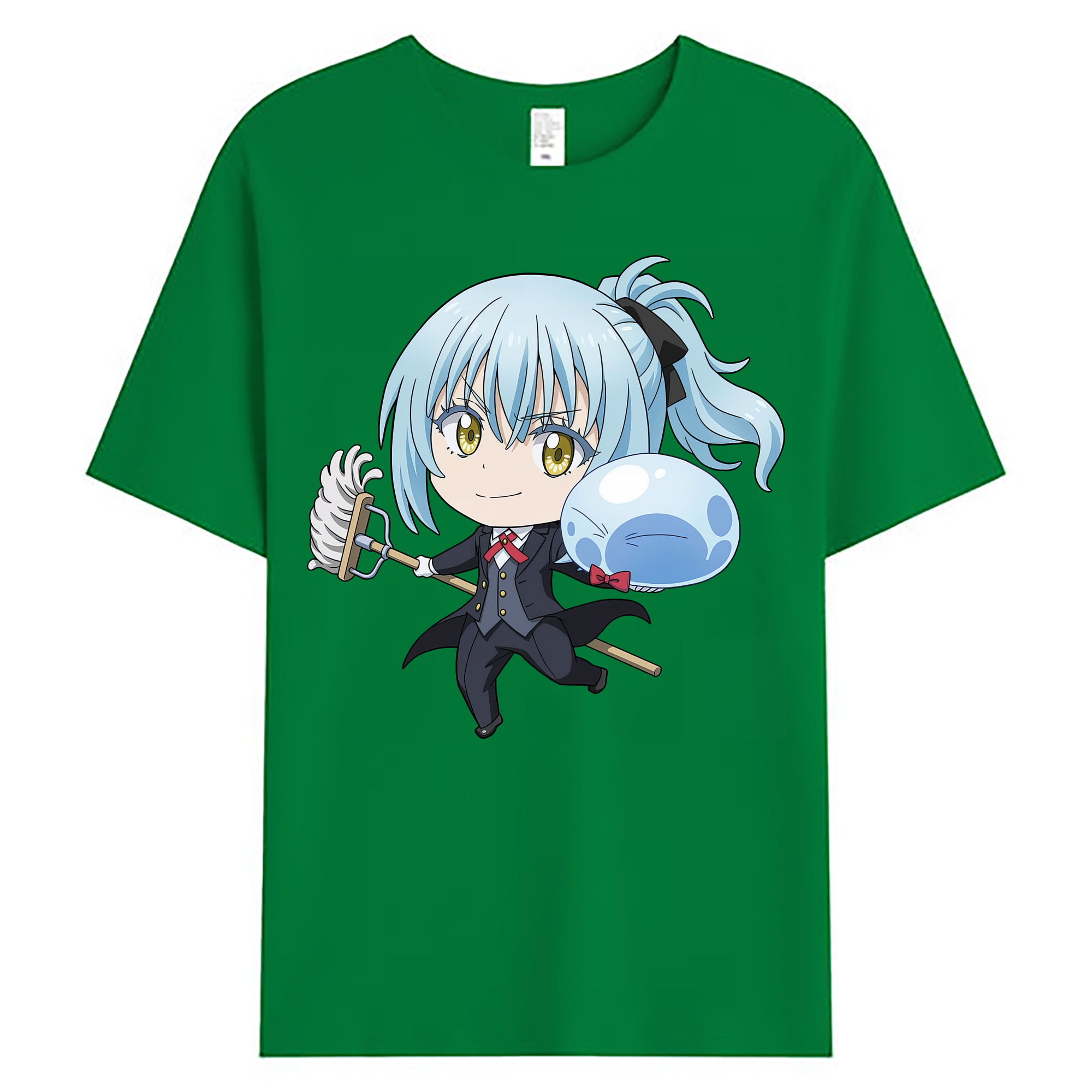 （画像用） 転スラ Regarding Reincarnated to Slime 綿100％ メンズ半袖Tシャツ｜肌触りやわらか＆通気性