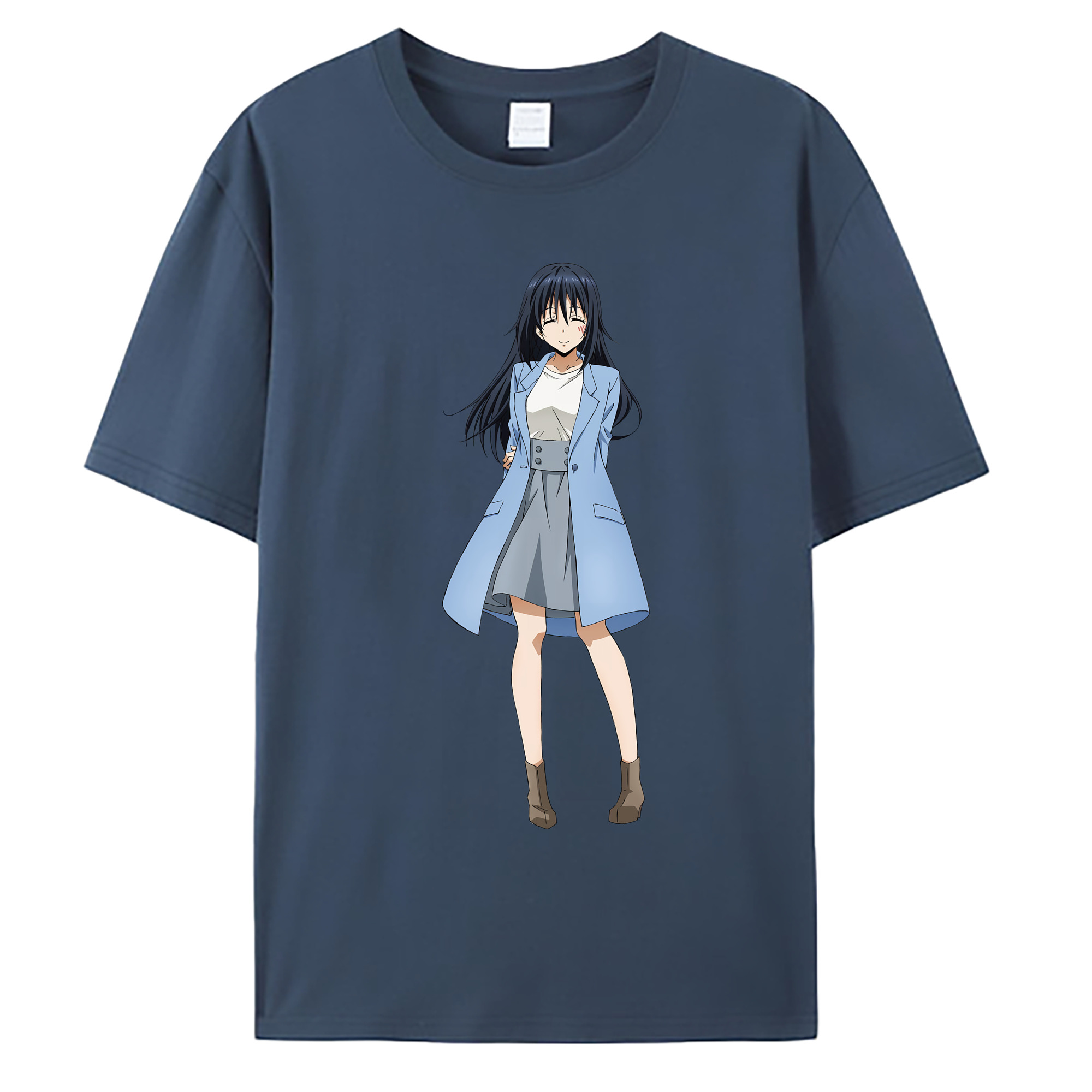 （画像用） 転スラ Regarding Reincarnated to Slime 綿100％ メンズ半袖Tシャツ｜肌触りやわらか＆通気性