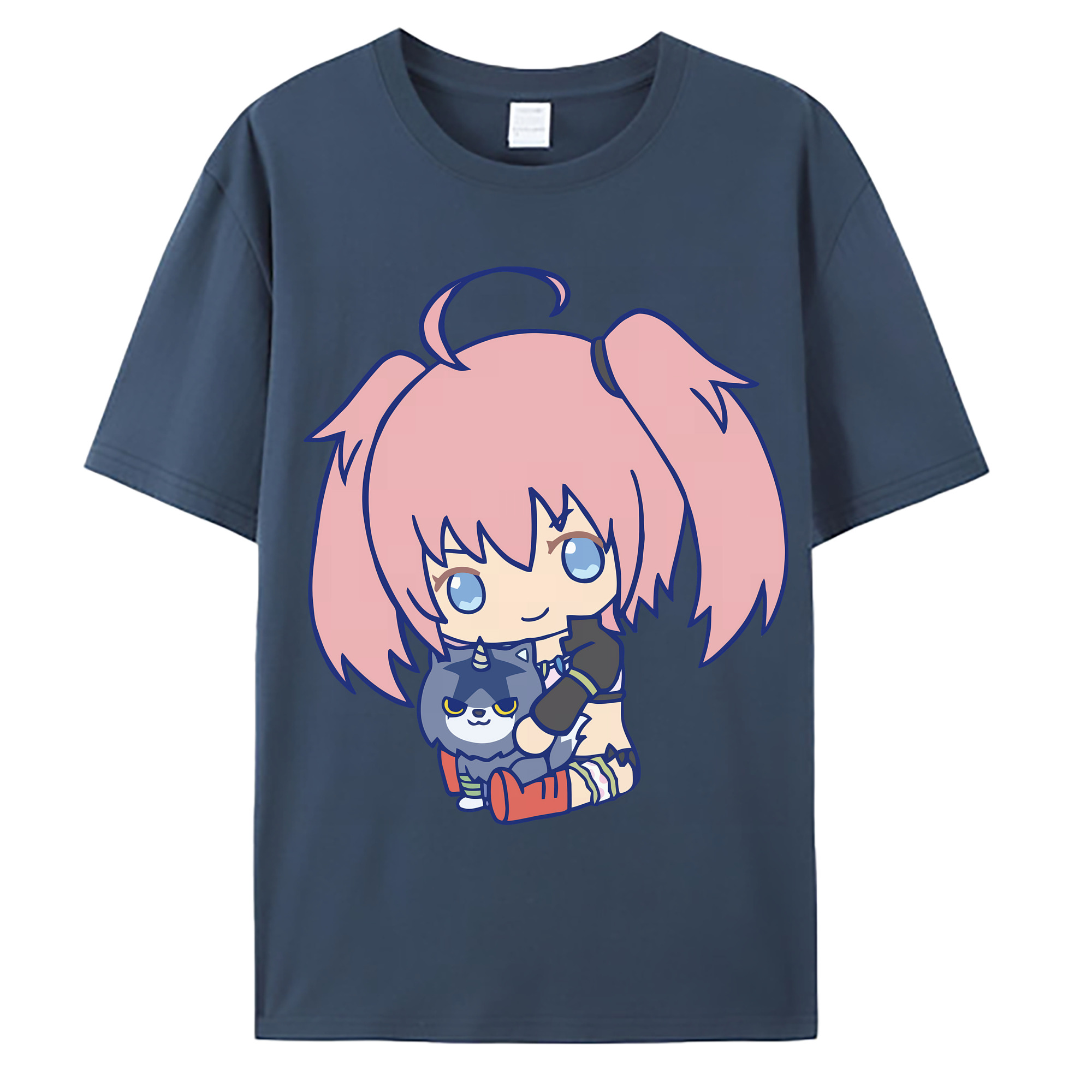 （画像用） 転スラ Regarding Reincarnated to Slime 綿100％ メンズ半袖Tシャツ｜肌触りやわらか＆通気性