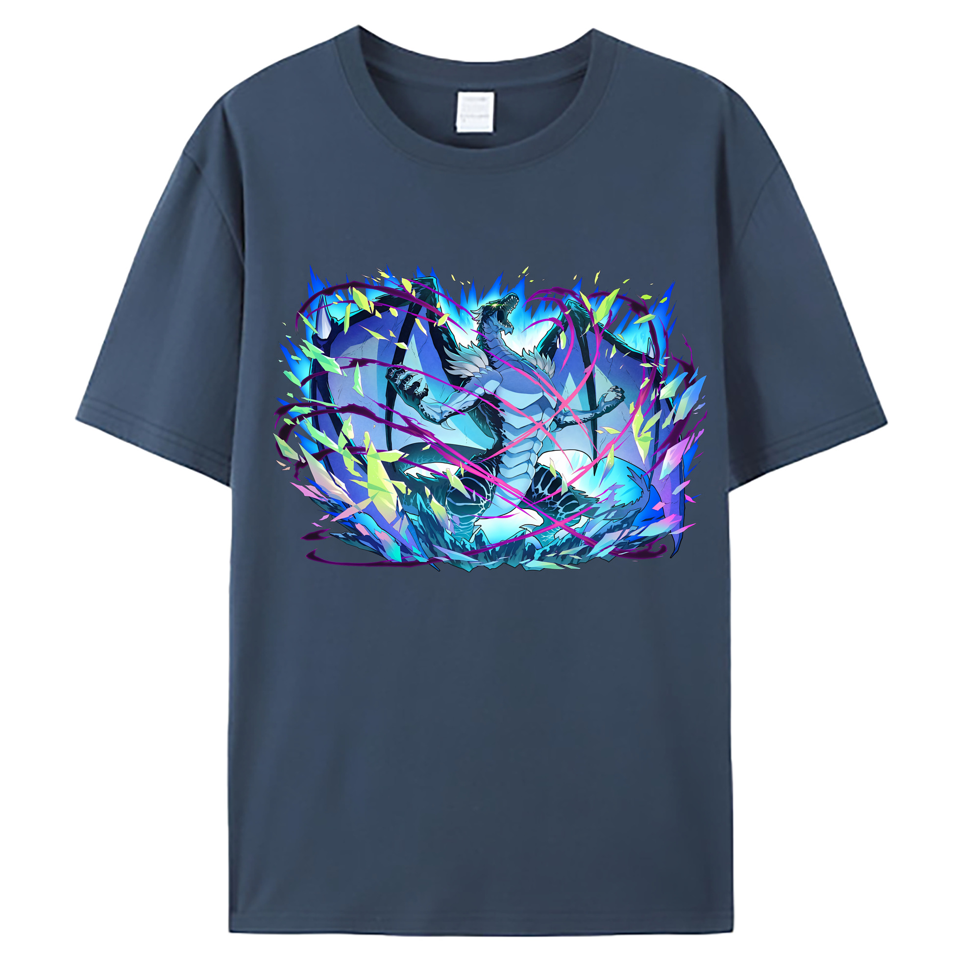 （画像用） 転スラ Regarding Reincarnated to Slime 綿100％ メンズ半袖Tシャツ｜肌触りやわらか＆通気性